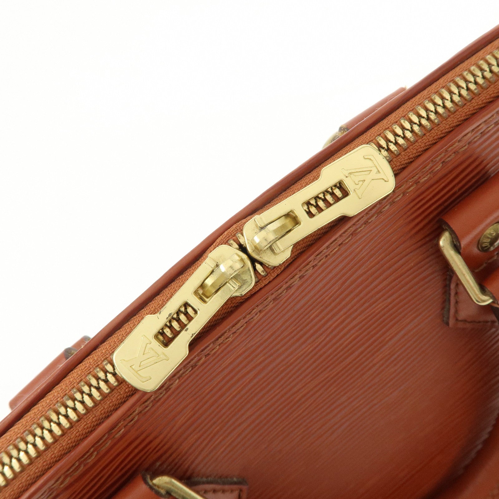 Louis Vuitton Epi Leather Alma PM Hand Bag Kenya Brown M52143