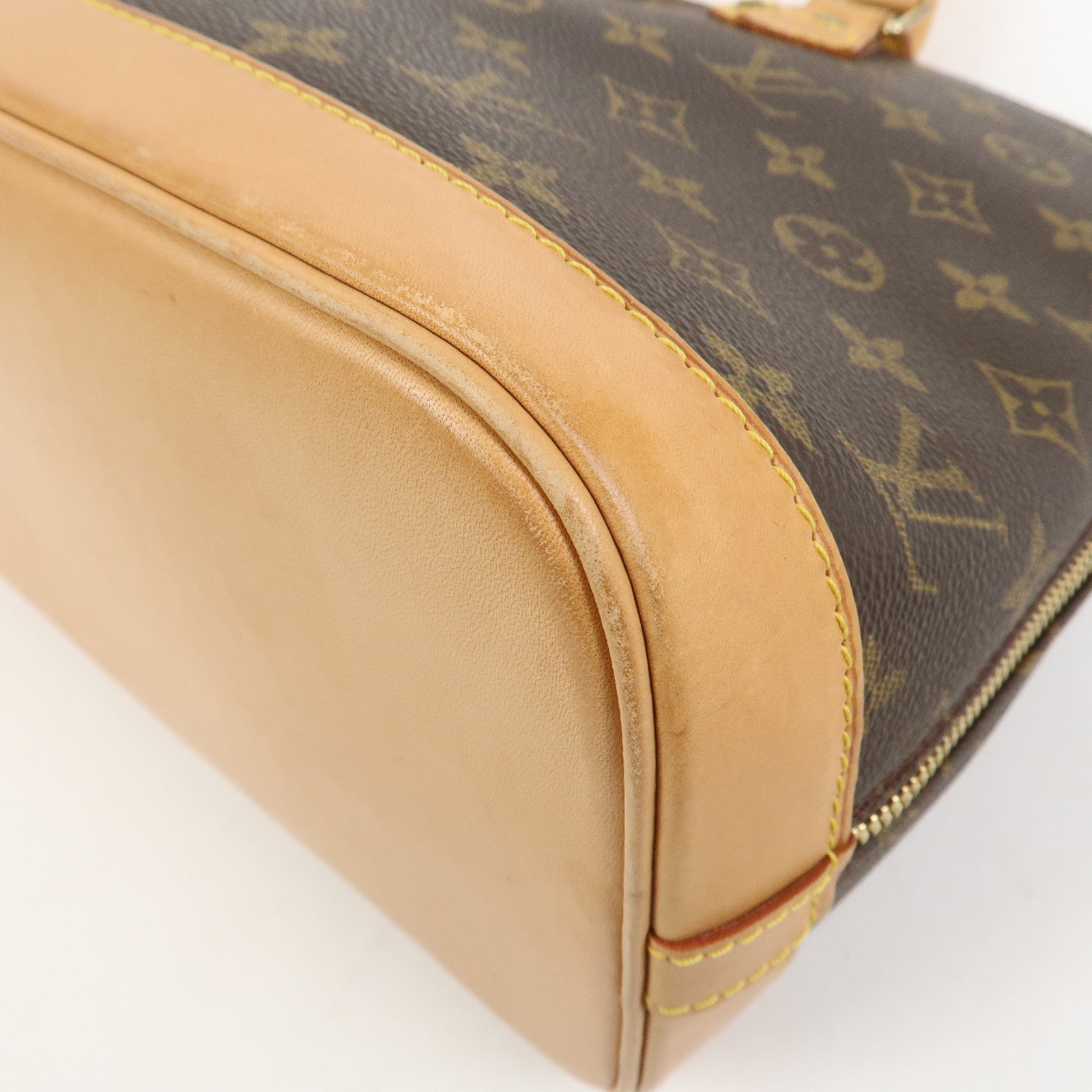 Louis Vuitton Monogram Alma Hand Bag Brown M51130