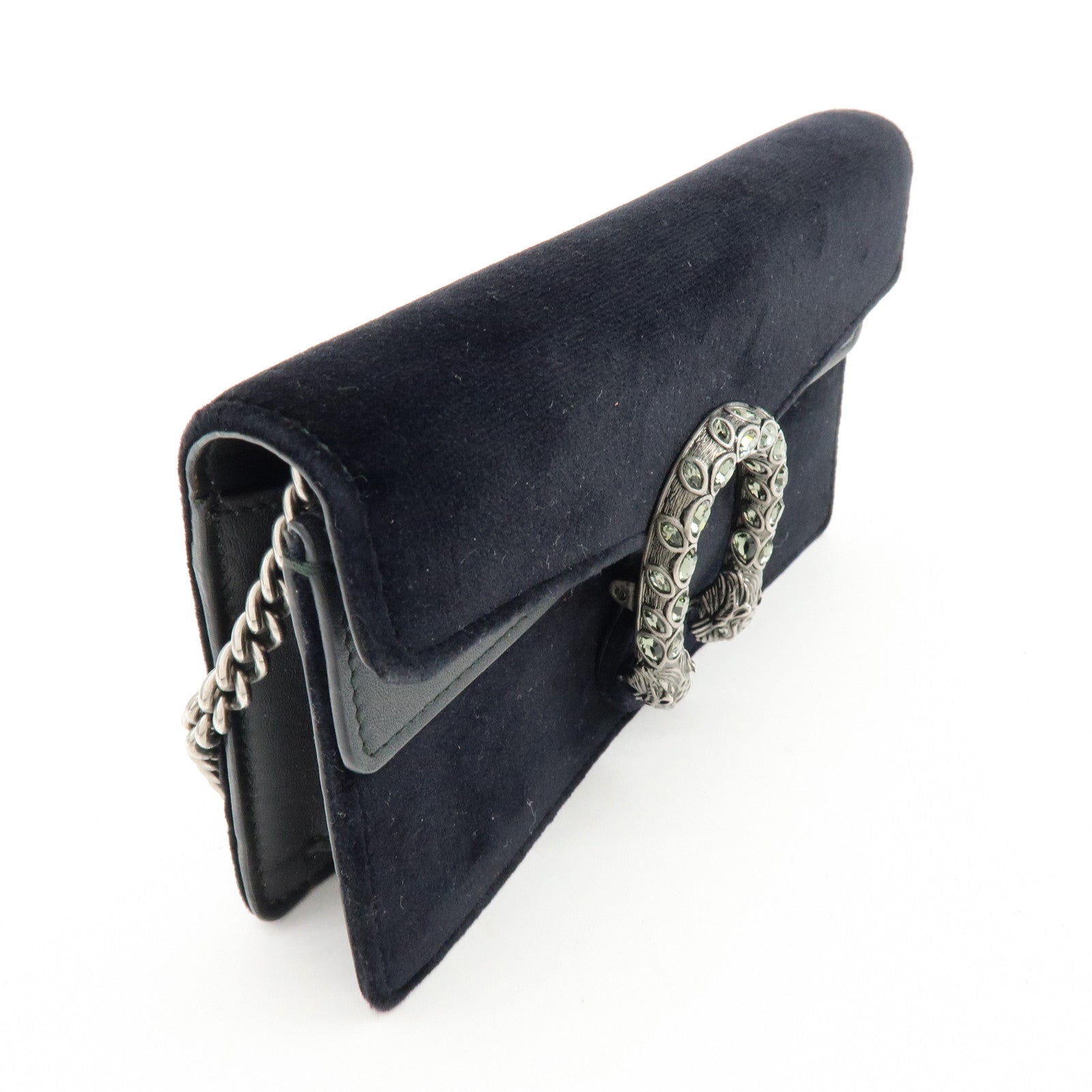 GUCCI Dionysus Super Mini Suede Leather Chain Shoulder Bag 476432