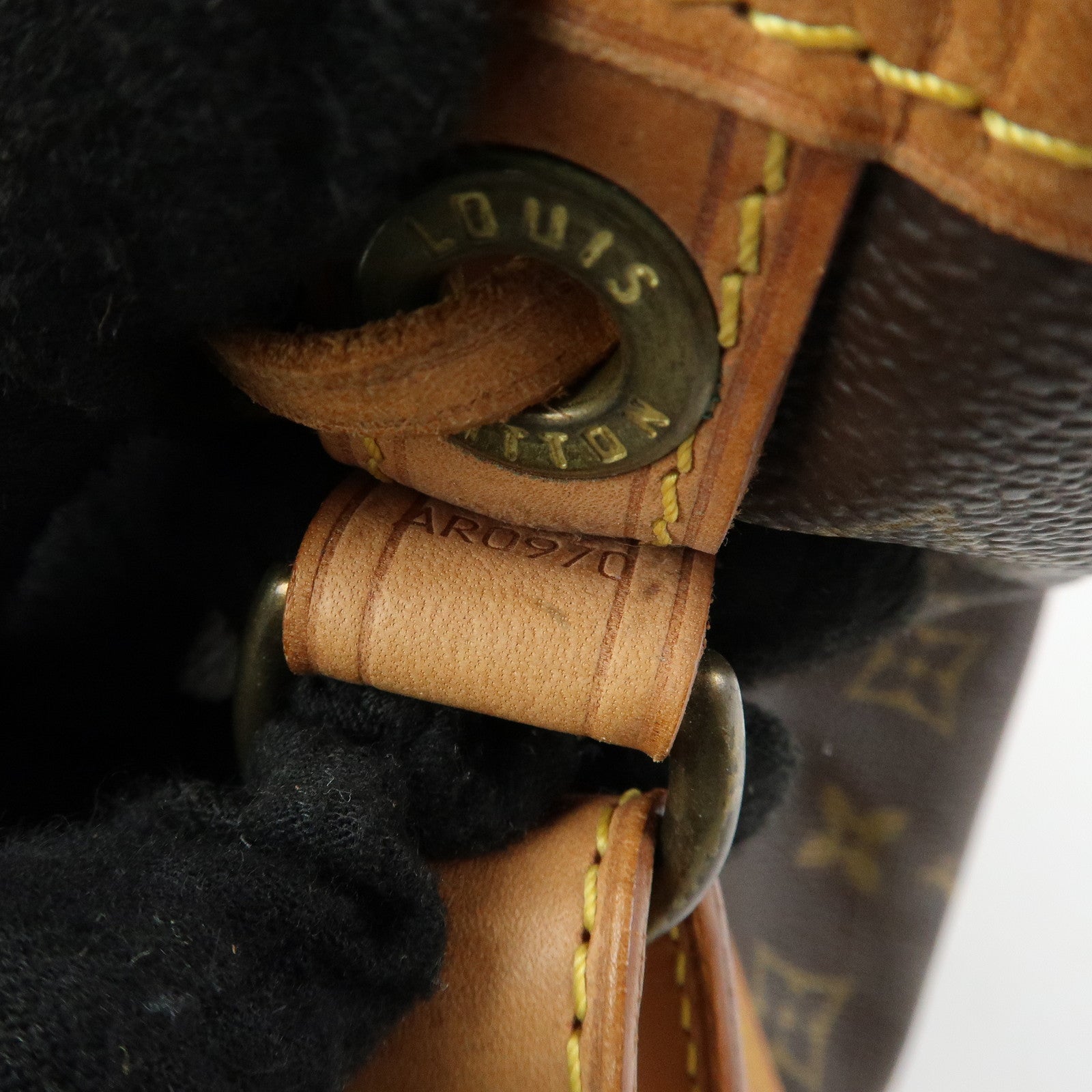 Louis Vuitton Monogram Petit Noe Shoulder Bag Brown M42226