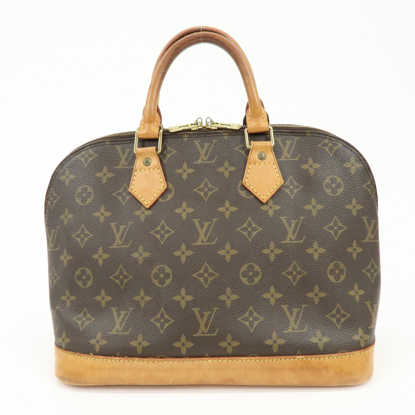 Louis Vuitton Monogram Alma Hand Bag Brown M51130