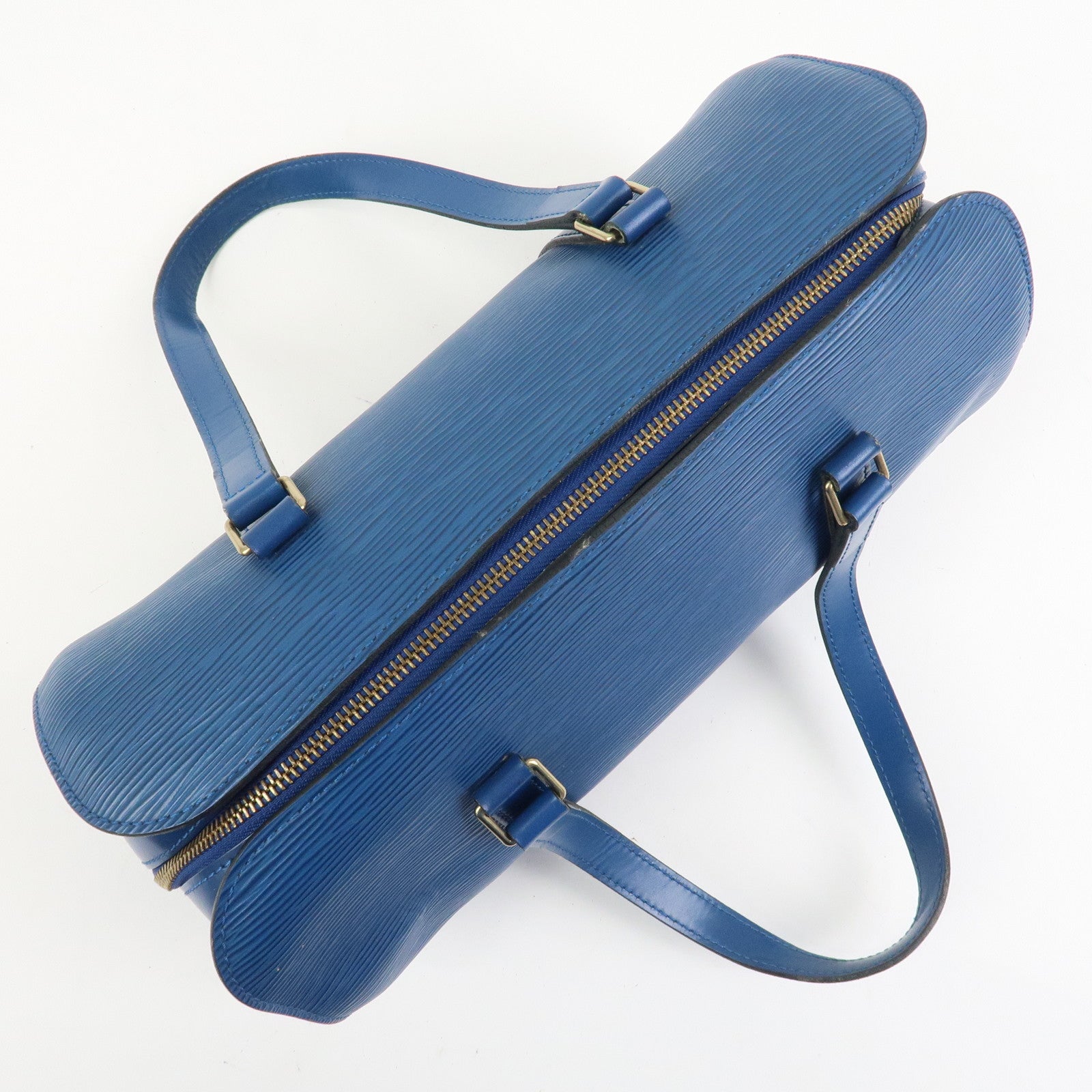 Louis Vuitton Epi Soufflot Shoulder Bag Hand Bag Toledo Blue M52225