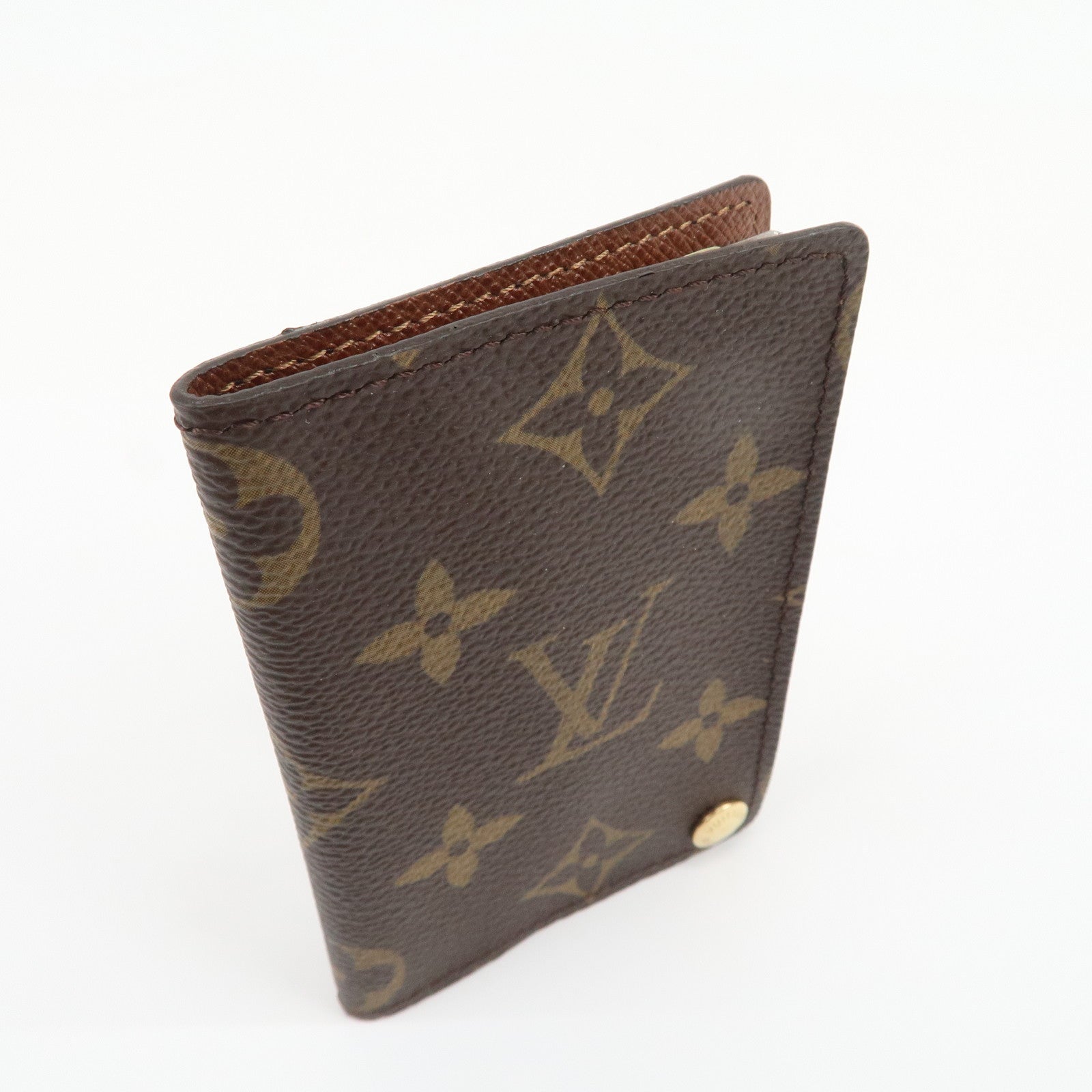 Louis Vuitton Monogram Porte Cartes Credit Pression Brown M60937