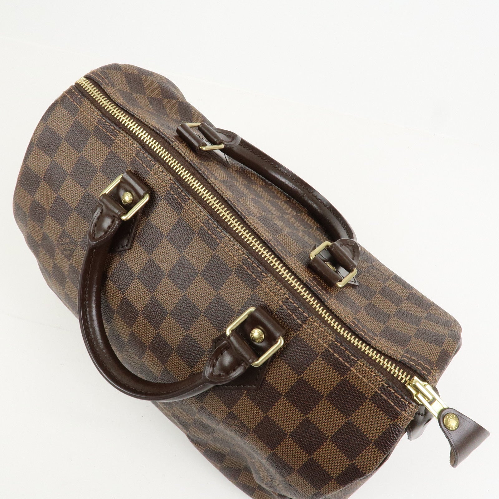 Louis Vuitton Damier Ebene Canvas Speedy 30 Boston Bag N41364