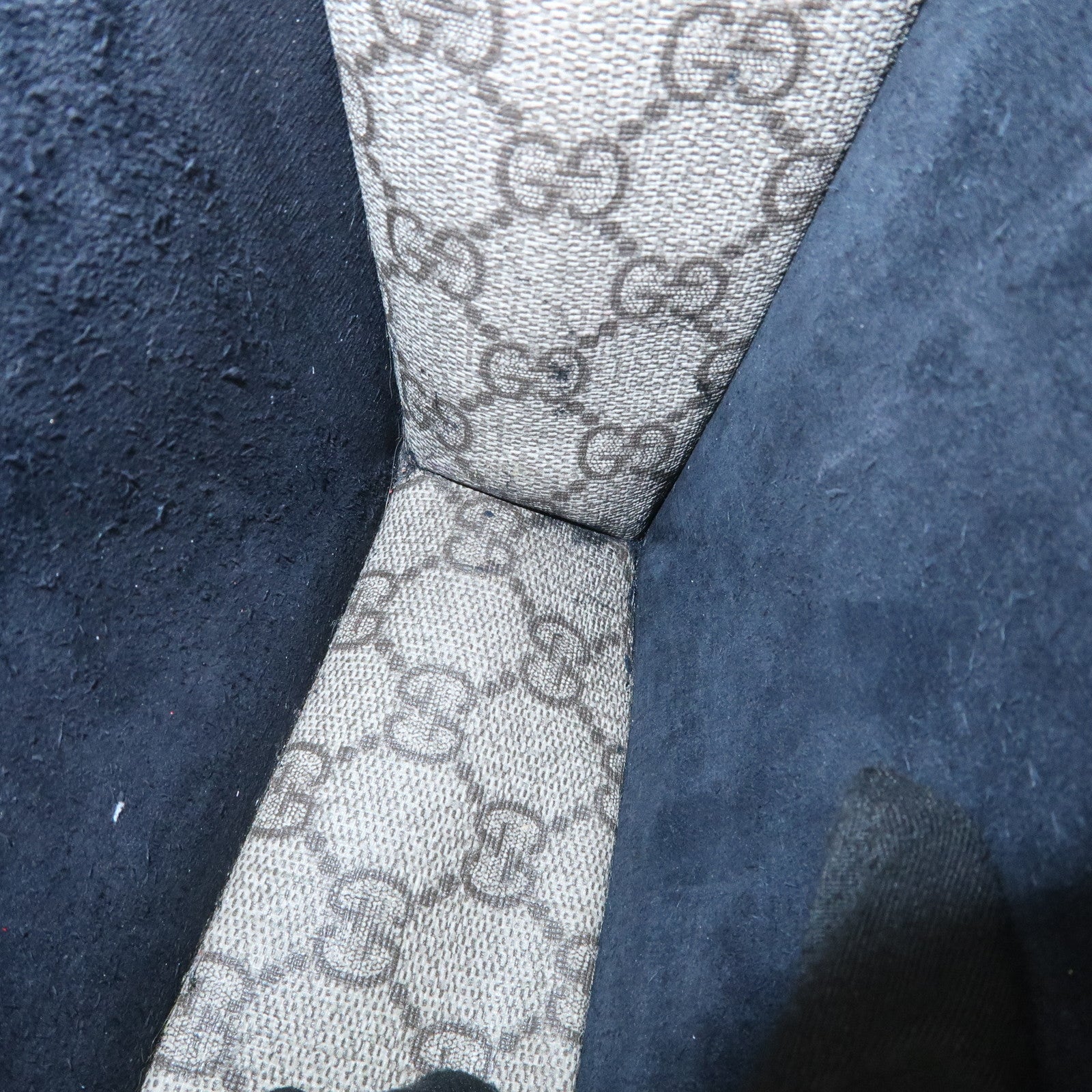 GUCCI Dionysus GG Supreme Suede Chain Shoulder Bag Beige 400249