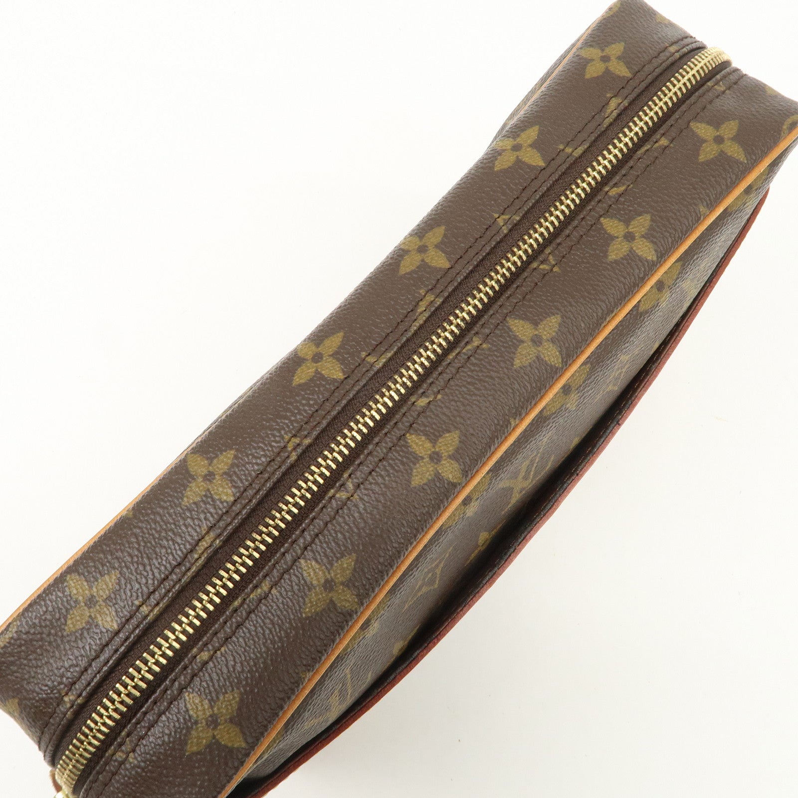 Louis Vuitton Monogram Compiegne 28 Pouch Clutch Bag Brown M51845 Used