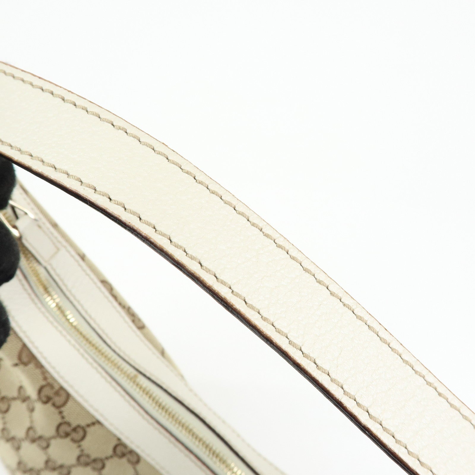 GUCCI GG Monogram Canvas Shoulder Bag Hand Bag Beige Ivory 153010