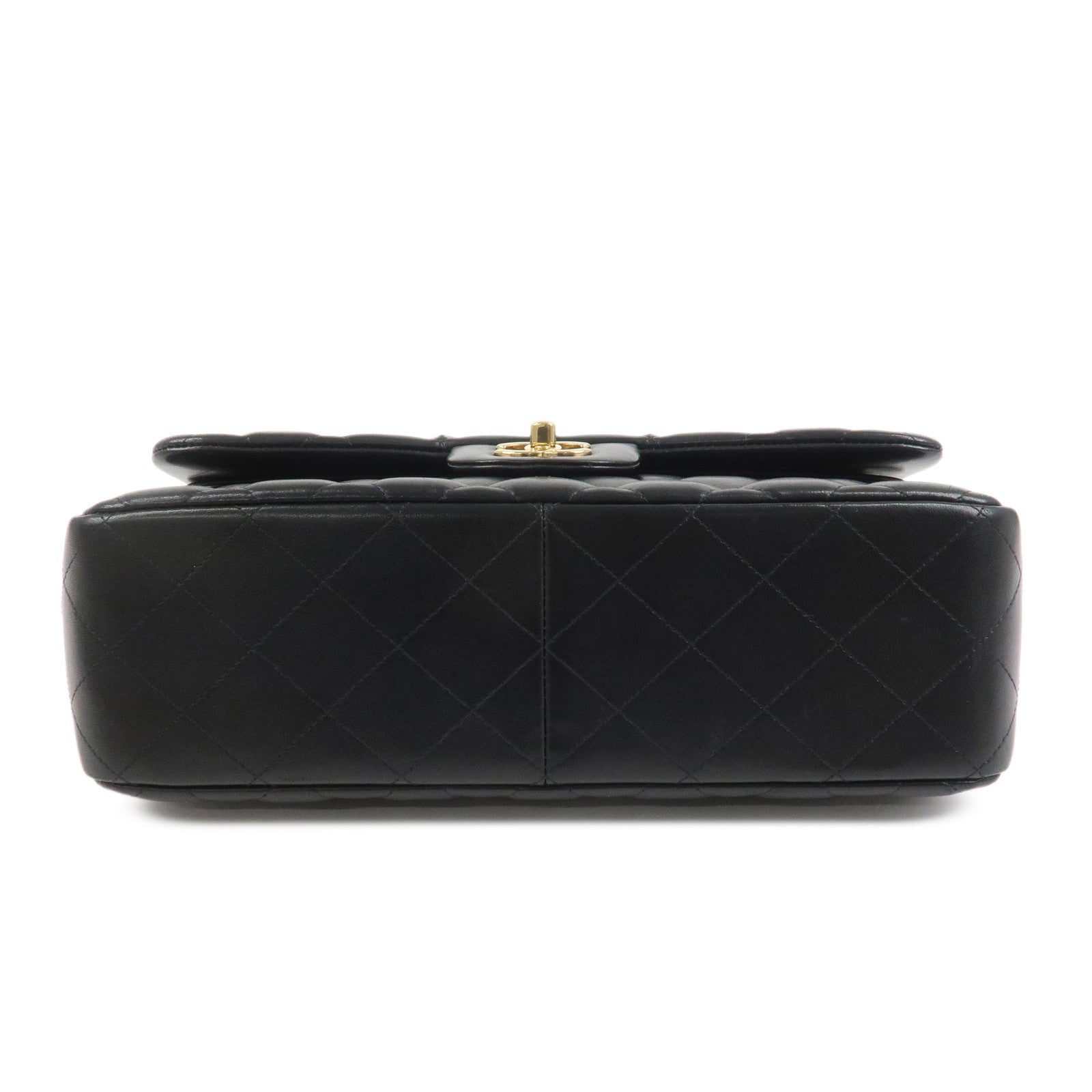 CHANEL Matelasse 30 Lamb Skin Chain Shoulder Bag Black A58600