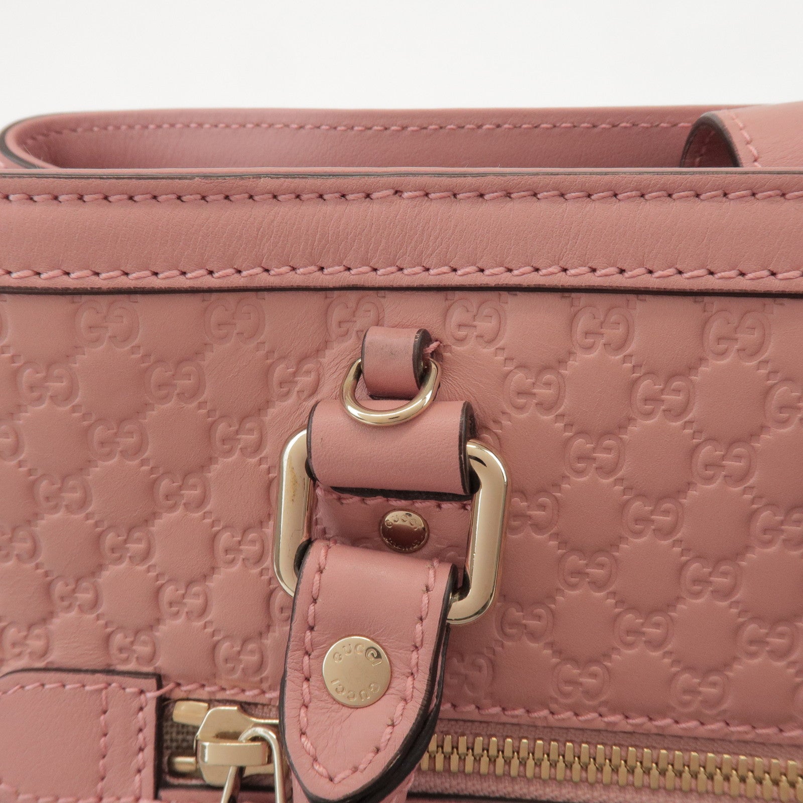 GUCCI Guccissima Leather 2Way Hand Bag Shoulder Bag Pink 510291