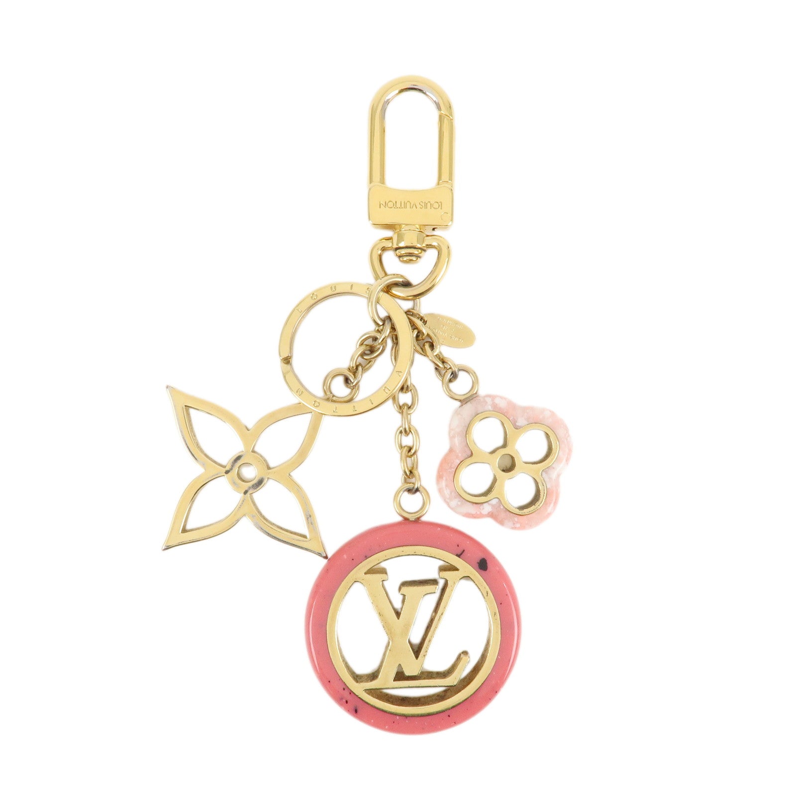 Louis Vuitton Porte Cles Color Line Charm Key Ring M64525 Used