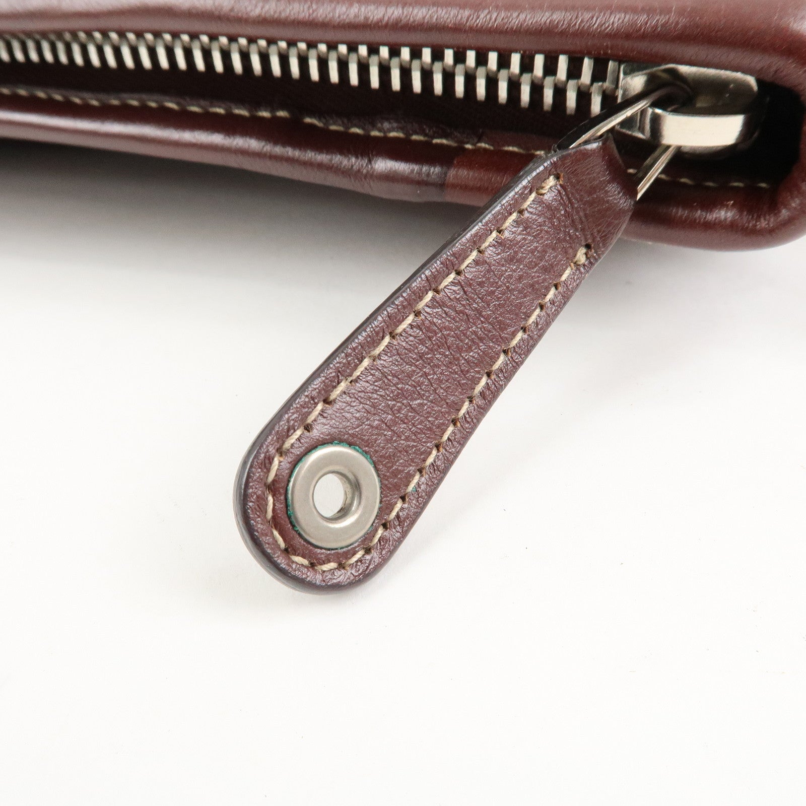 GUCCI Leather Shoulder Bag Crossbody Bag Bordeaux 190279 Used