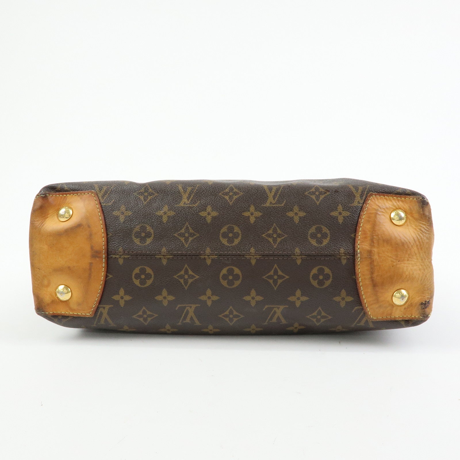 Louis Vuitton Monogram Wilshire MM Tote Bag Brown M45644