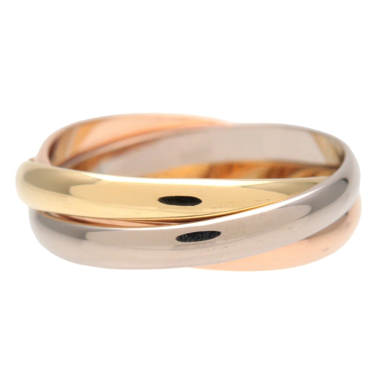 Cartier Trinity Ring SM K18 750YG/WG/PG #53 US6.5 EU53