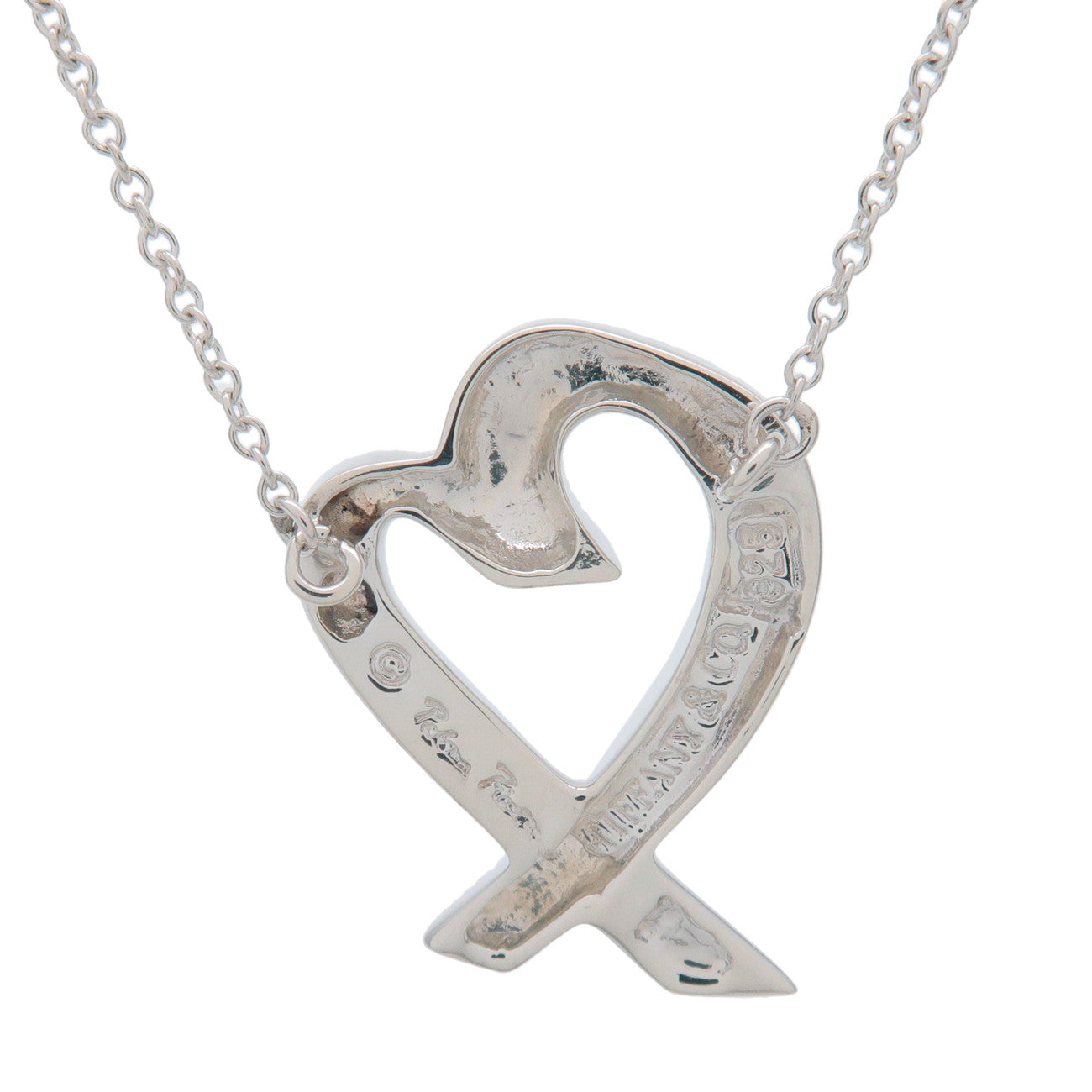 Tiffany & Co Loving Heart Necklace Medium SV925 Silver