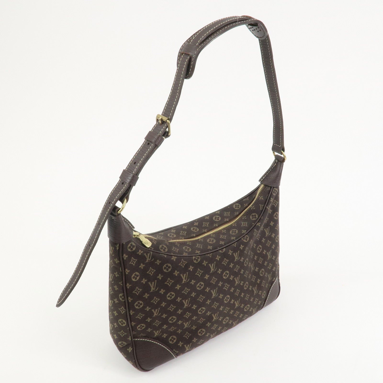 Louis Vuitton Monogram Mini Lin Boulogne Shoulder Bag Brown M95225