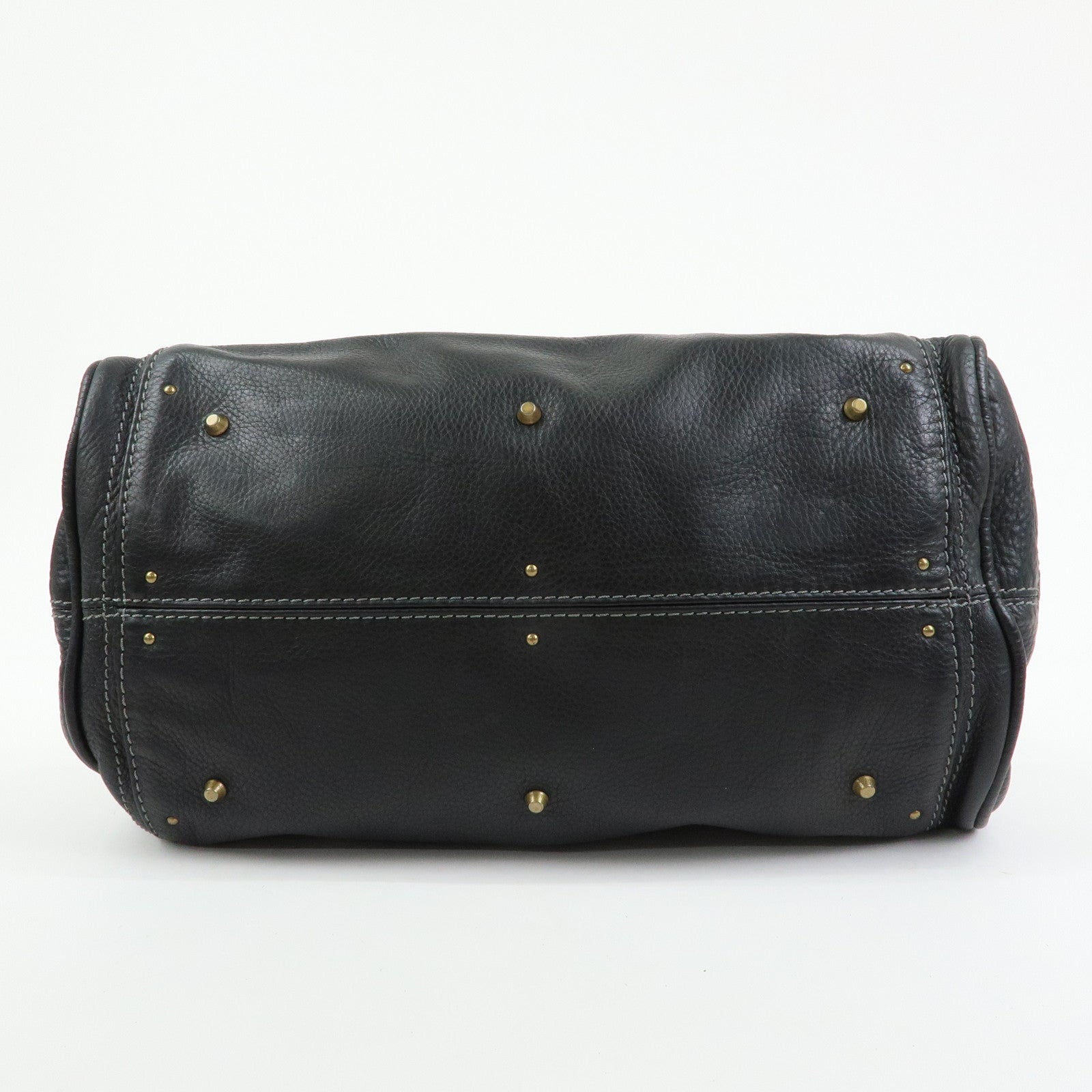 Chloe Paddington Leather Tote Bag Hand Bag Black