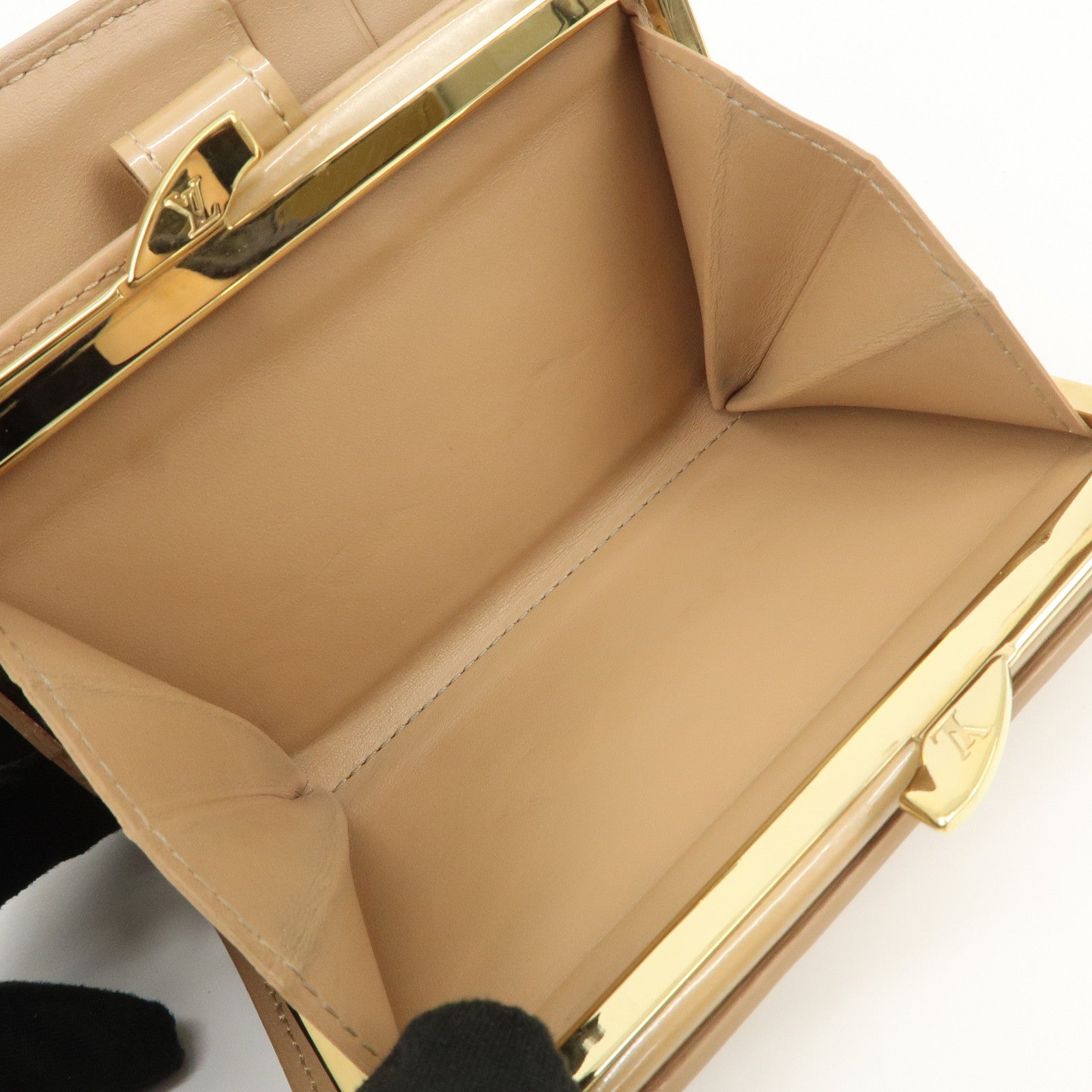 Louis Vuitton Monogram Vernis Porte Monnaie Noisette M91361