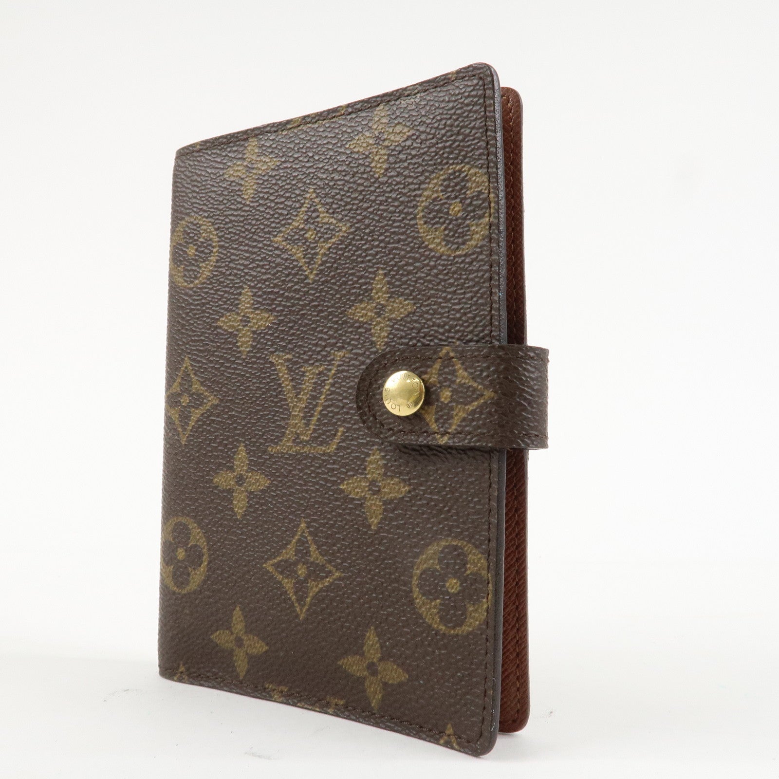 Louis Vuitton Monogram Agenda PM Planner Cover Brown SP0052 Used