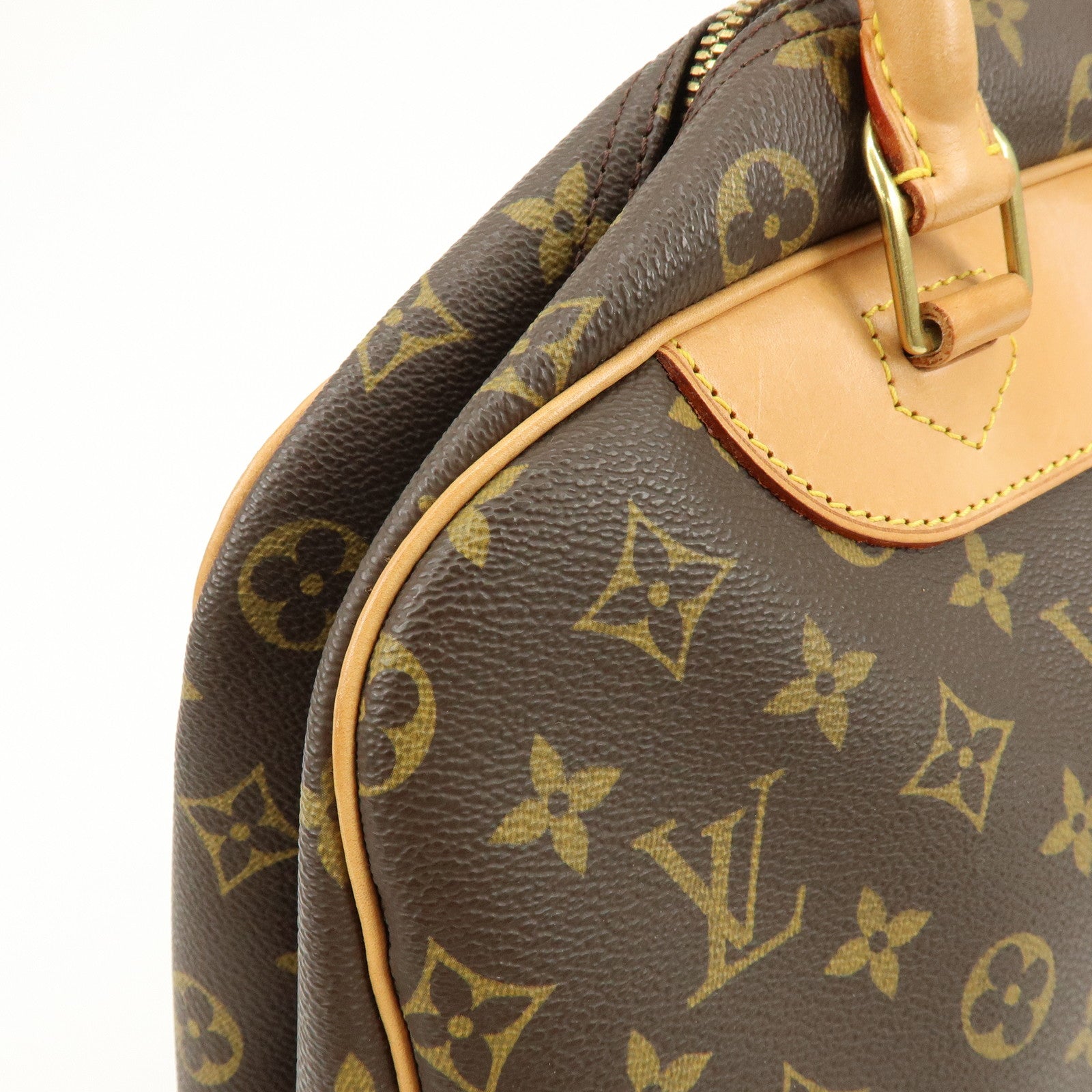 Louis Vuitton Monogram Canvas Deauville Hand Bag Brown M47270