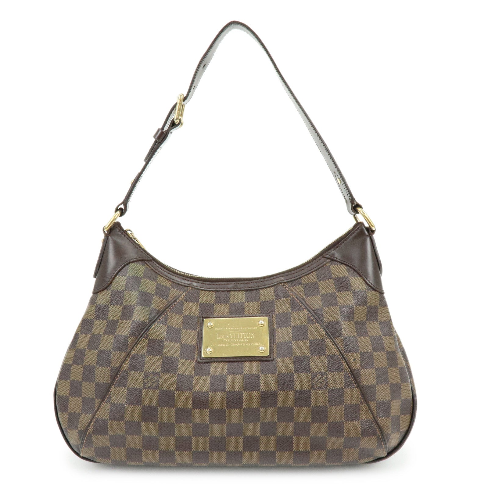 Louis Vuitton Damier Thames GM Shoulder Bag Brown N48181