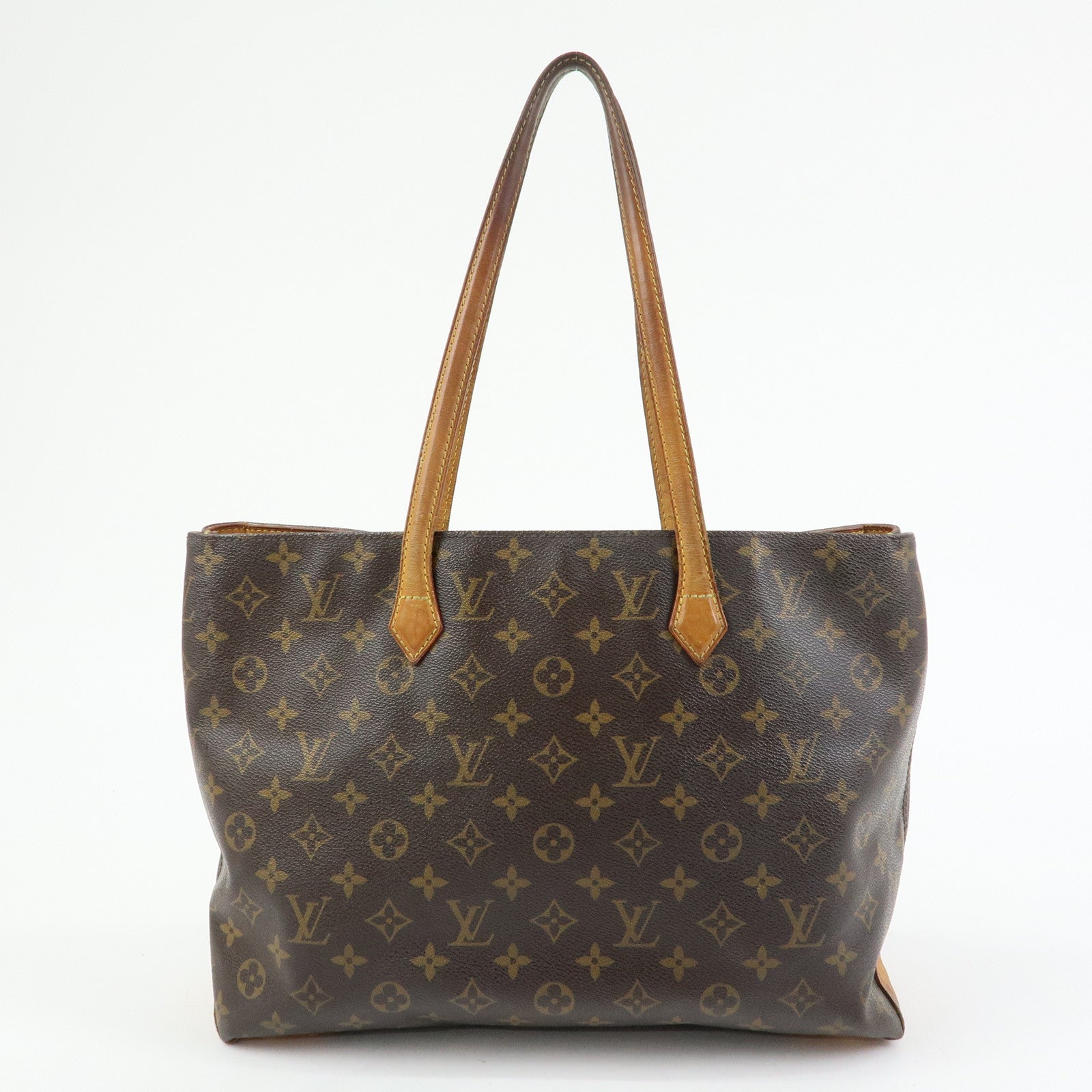 Louis Vuitton Monogram Wilshire MM Tote Bag Brown M45644