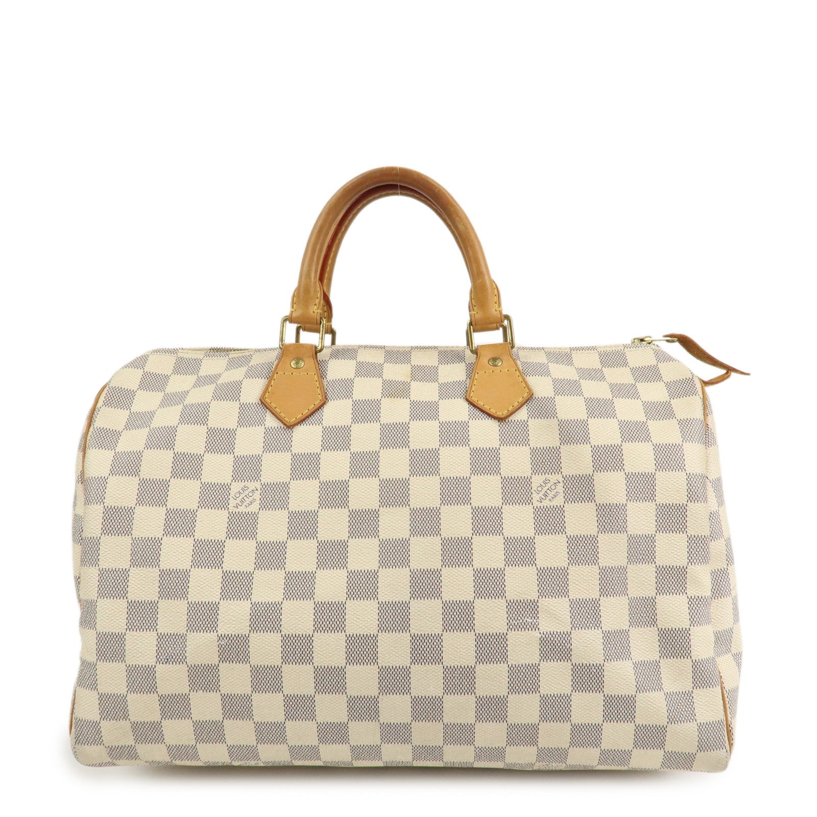Louis Vuitton Damier Azur Speedy 35 Boston Hand Bag N41535