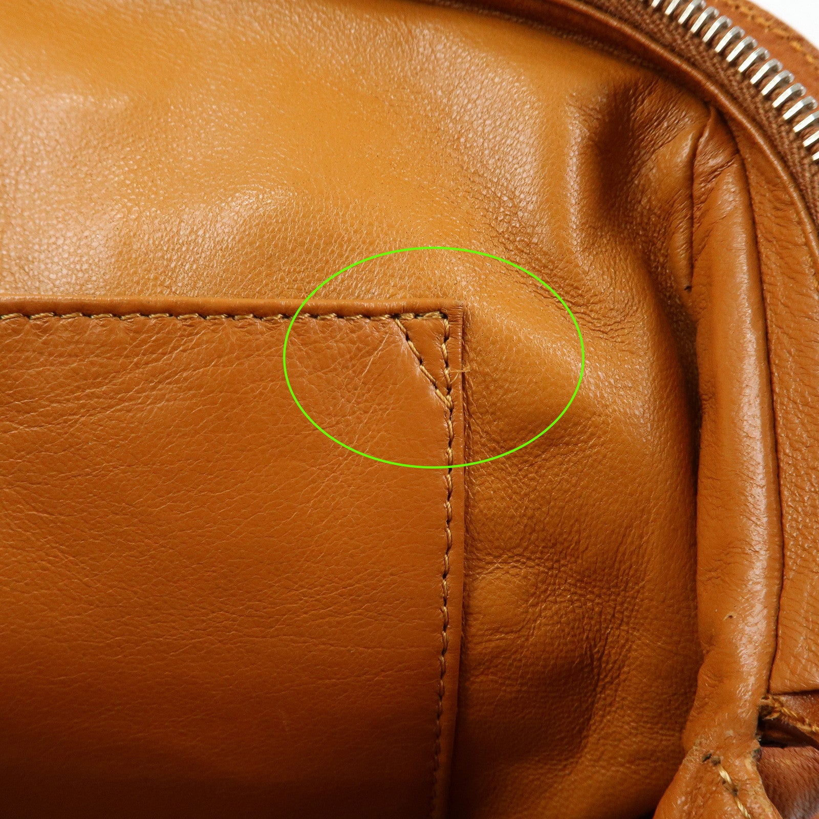 Christian Dior Leather Hand Bag Boston Bag Doctor's Bag Brown