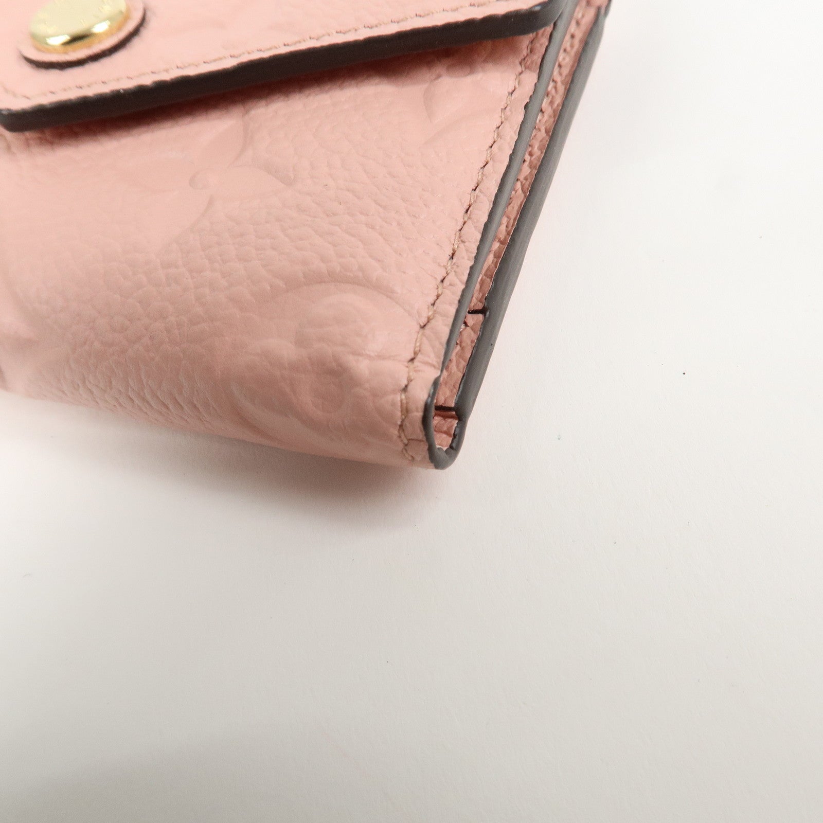 Louis Vuitton Leather Portefeuille Zoe Compact Wallet Pink M62936