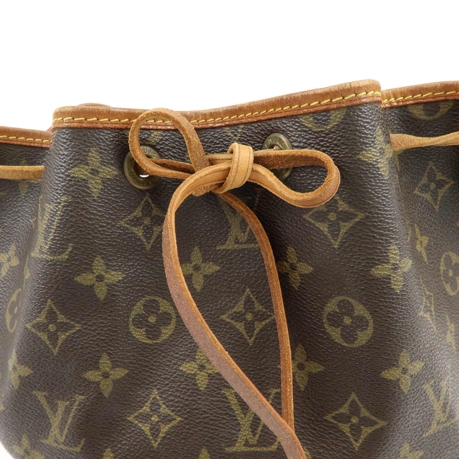 Louis Vuitton Monogram Petit Noe Shoulder Bag Brown M42226