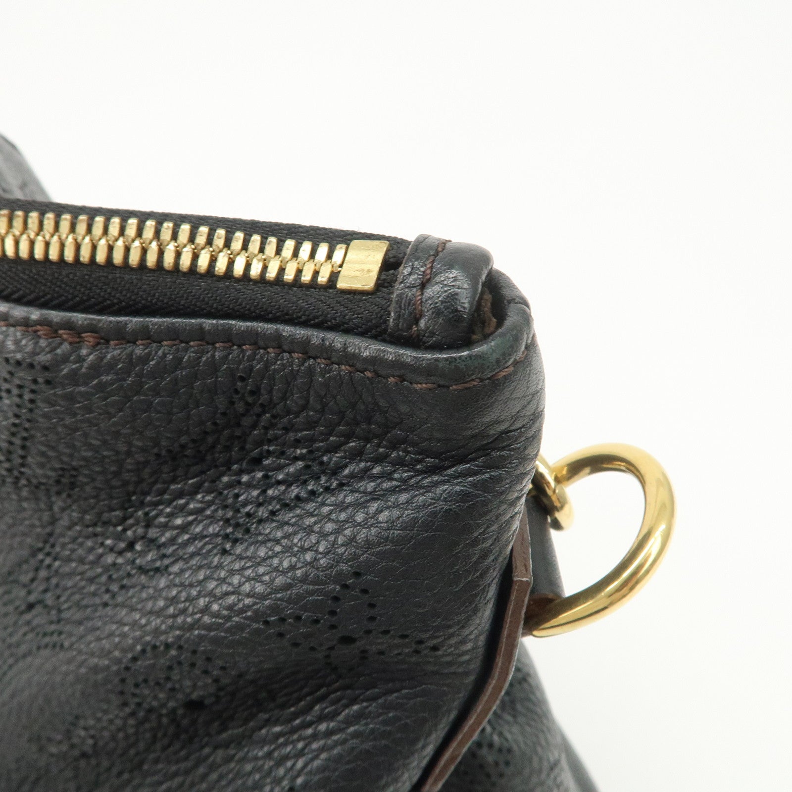 Louis Vuitton Monogram Mahina Selene PM Shoulder Bag Noir M94314