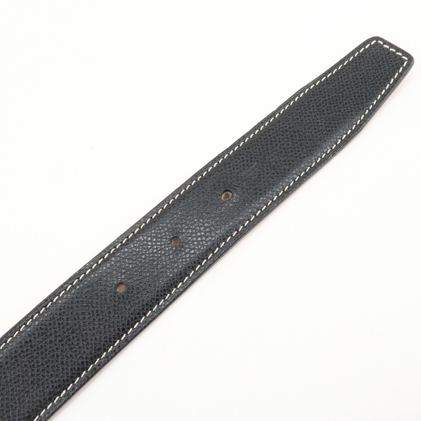 HERMES H Buckle Reversible Constance Leather Belt F Stamped