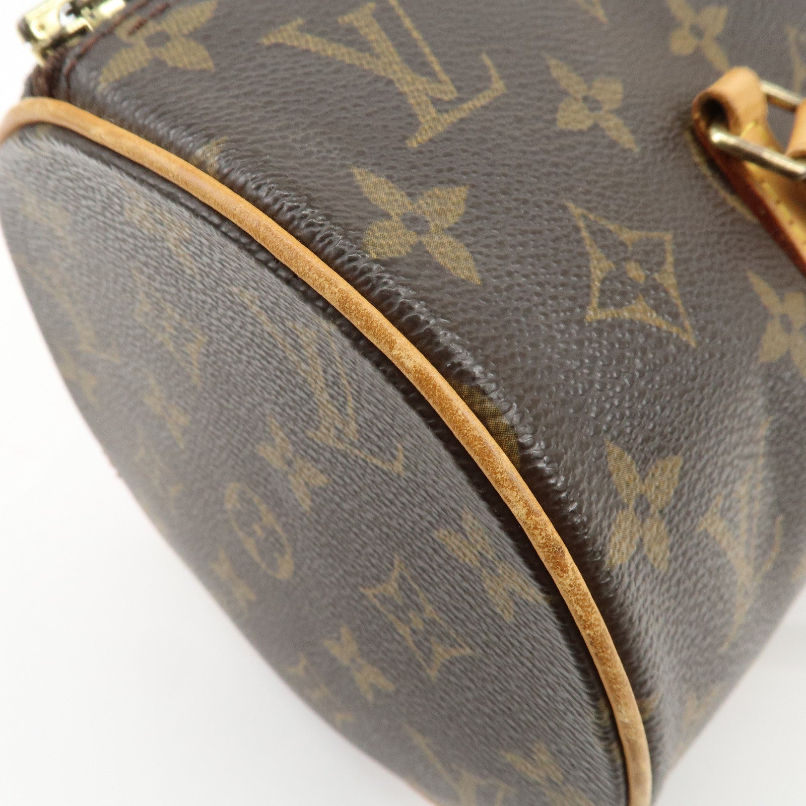 Louis Vuitton Monogram Papillon 30 Hand Bag Brown M51385