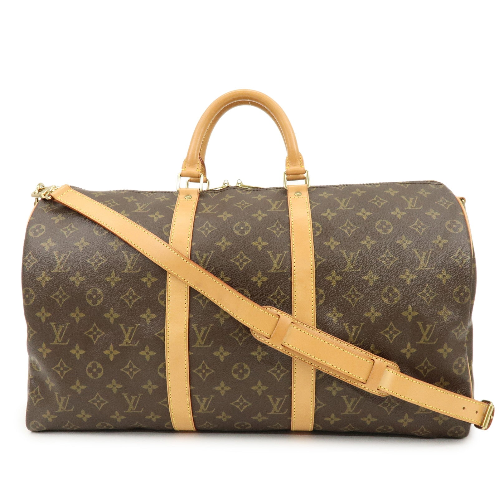 Louis Vuitton Monogram Keep All Bandouliere 50 Boston Bag M41416