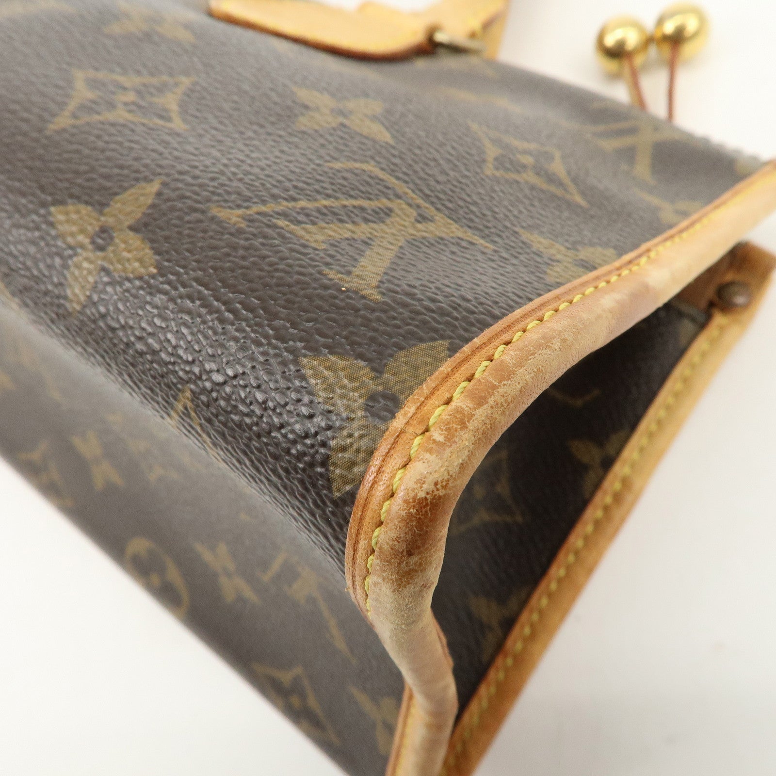 Louis Vuitton Monogram Popincourt Hand Bag Brown M40009 Used