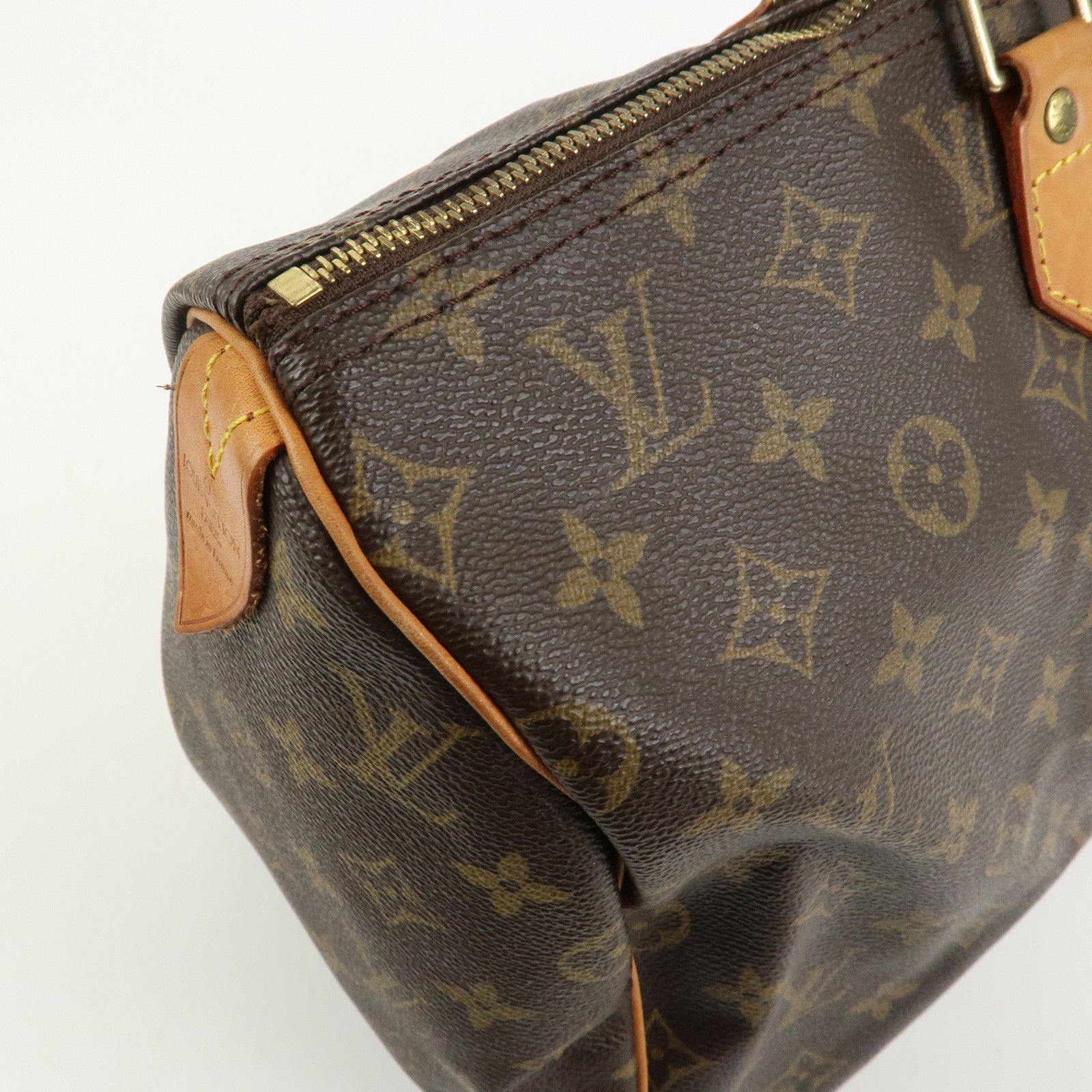 Louis Vuitton Monogram Speedy 40 Hand Bag Boston Bag Brown M41522