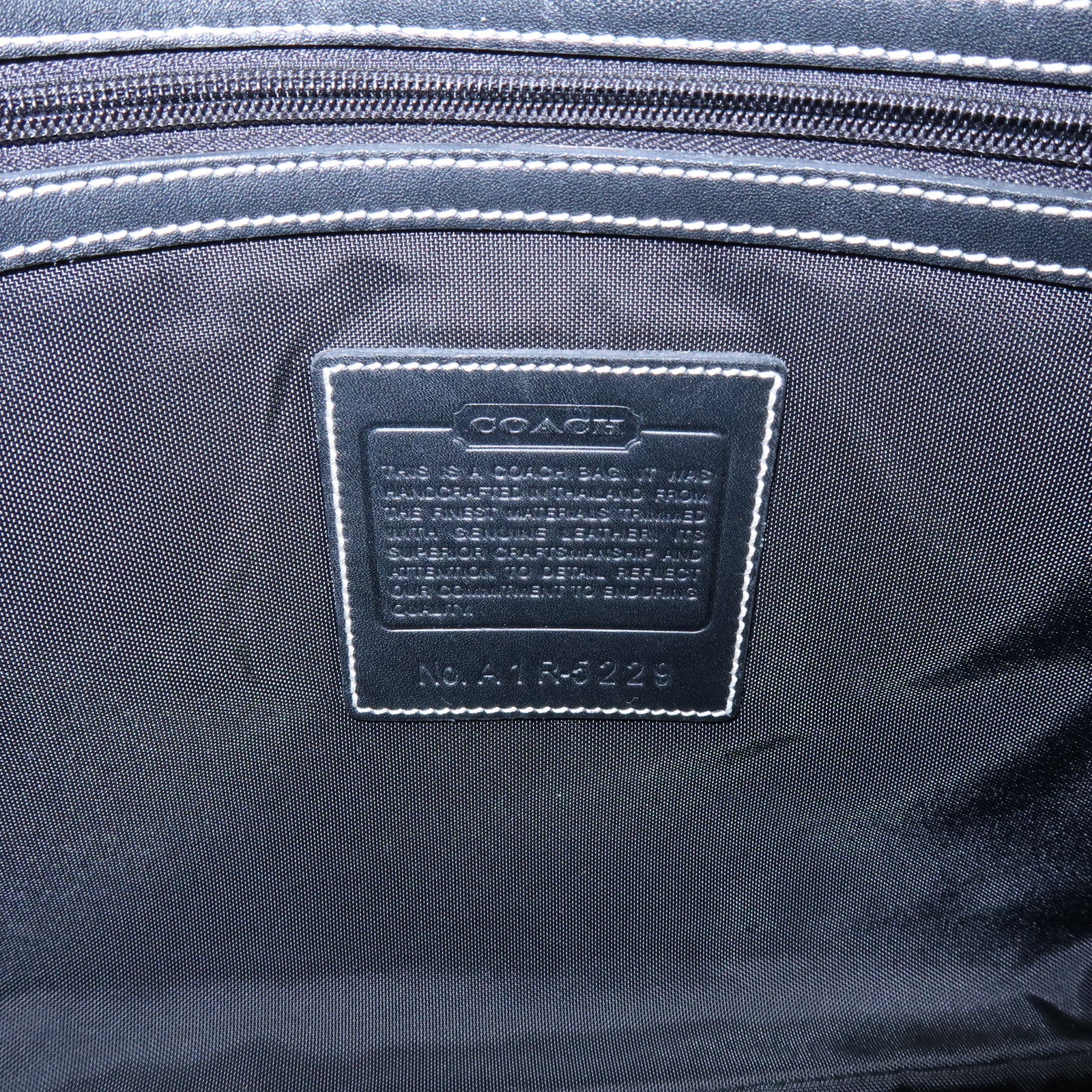 COACH Signature Set of 2 Shoulder Bag Crossbody Bag Black Brown