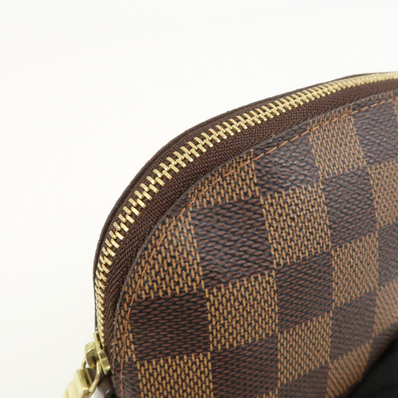 Louis Vuitton Damier Pochette Cosmetic PM Pouch Brown N47516