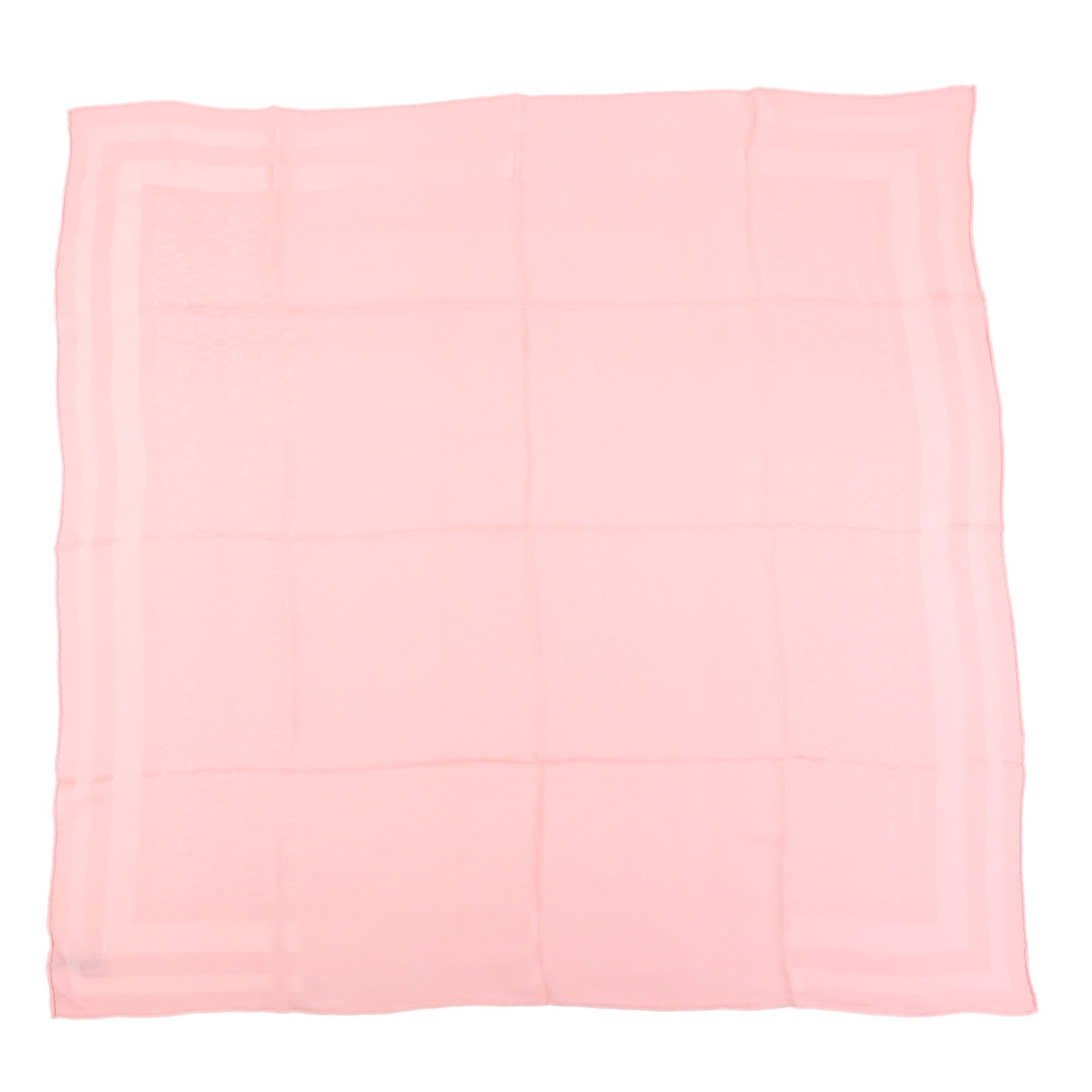 Christian Dior Silk 100% Scarf Honeycomb Pattern Pink