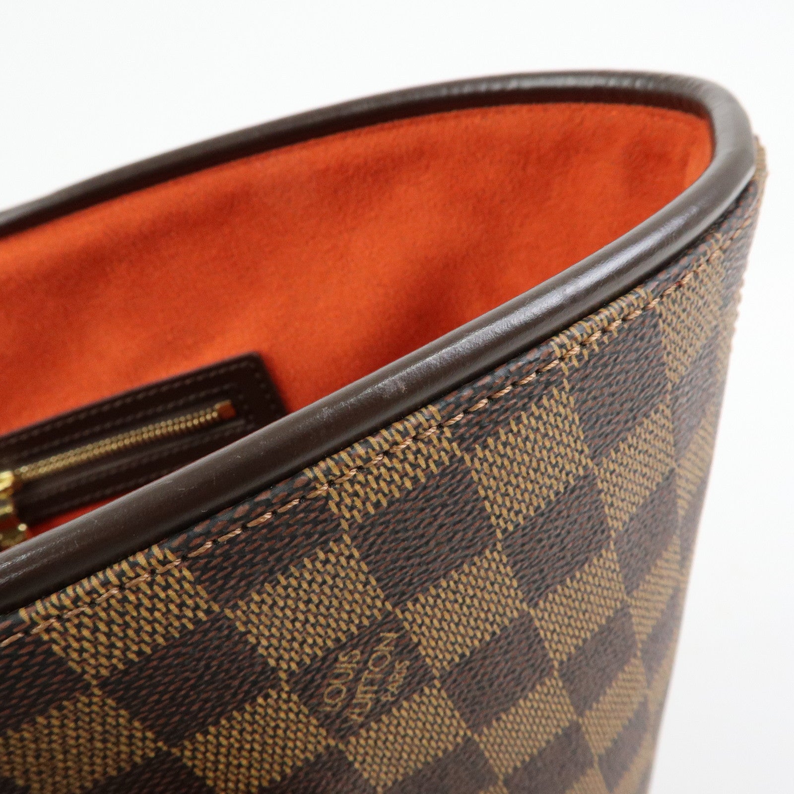 Louis Vuitton Damier Canvas Leather Manosque GM Hand Bag N51120