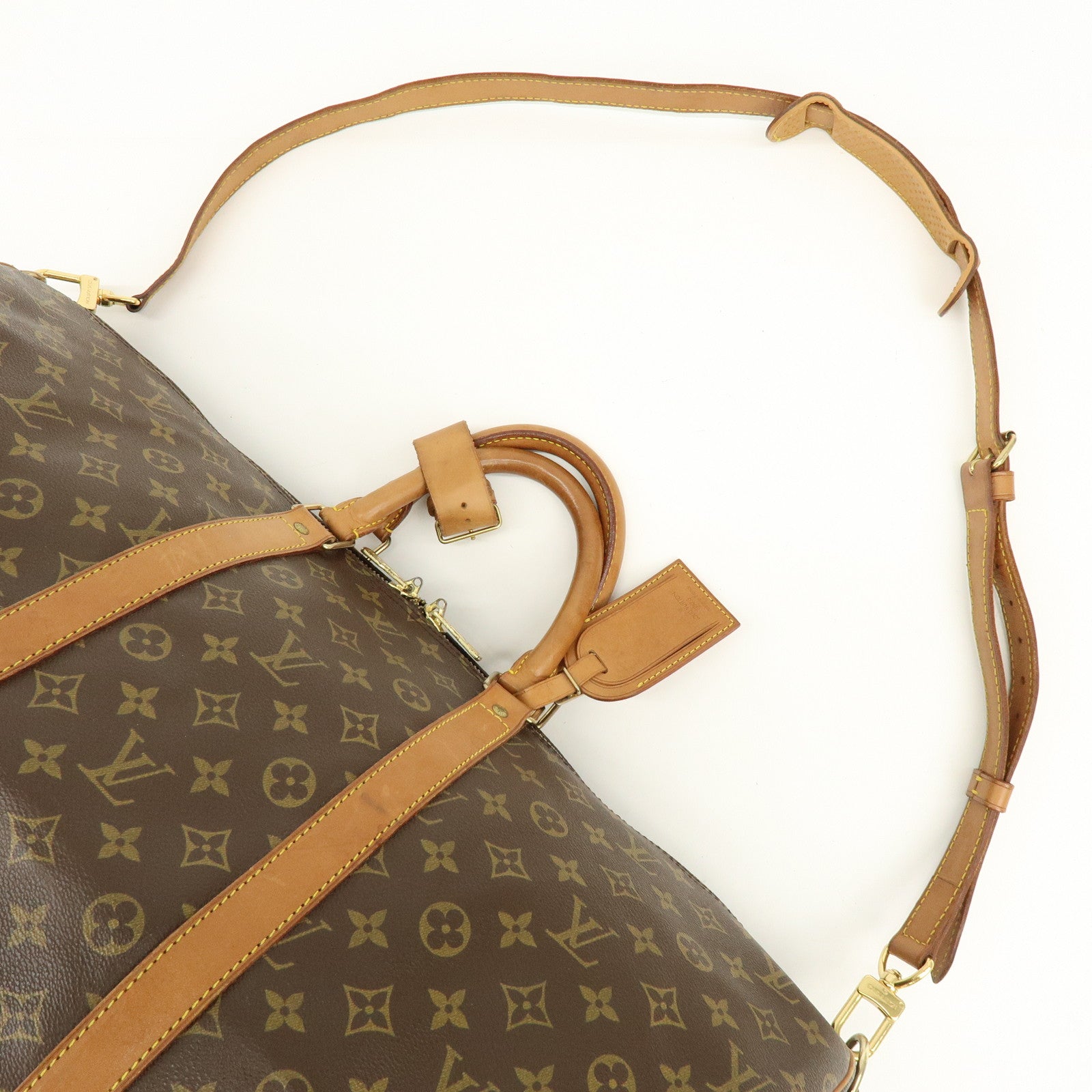 Louis Vuitton Monogram Keep All Bandouliere 55 Boston Bag M41414