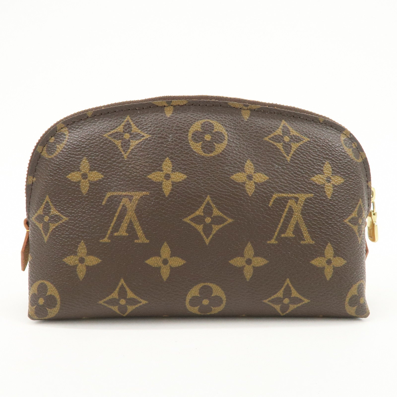 Louis Vuitton Monogram Pochette Cosmetic Pouch Brown M47515