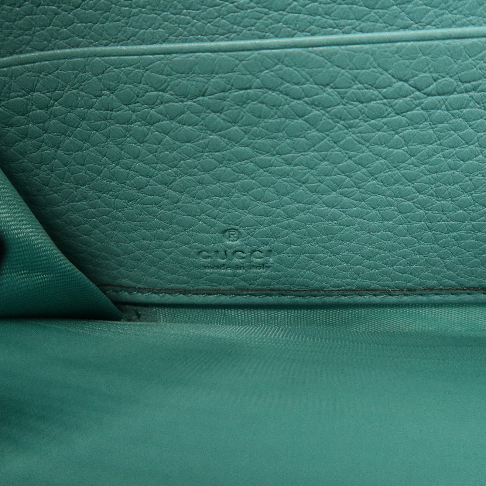 GUCCI Bamboo GG Marmont Leather Round Zippy Long Wallet 658634