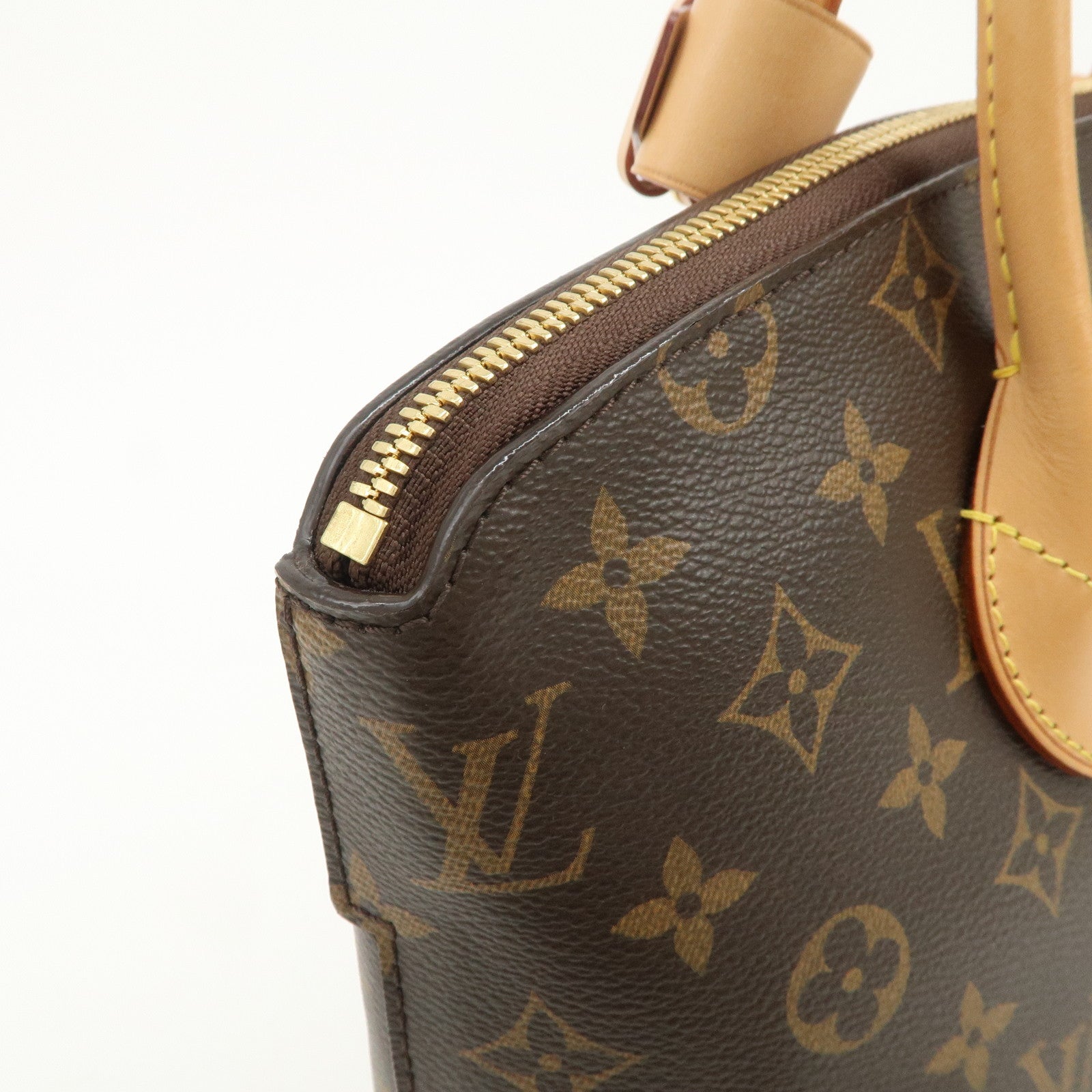 Louis Vuitton Monogram Leather Lockit PM Hand Bag Brown M40613