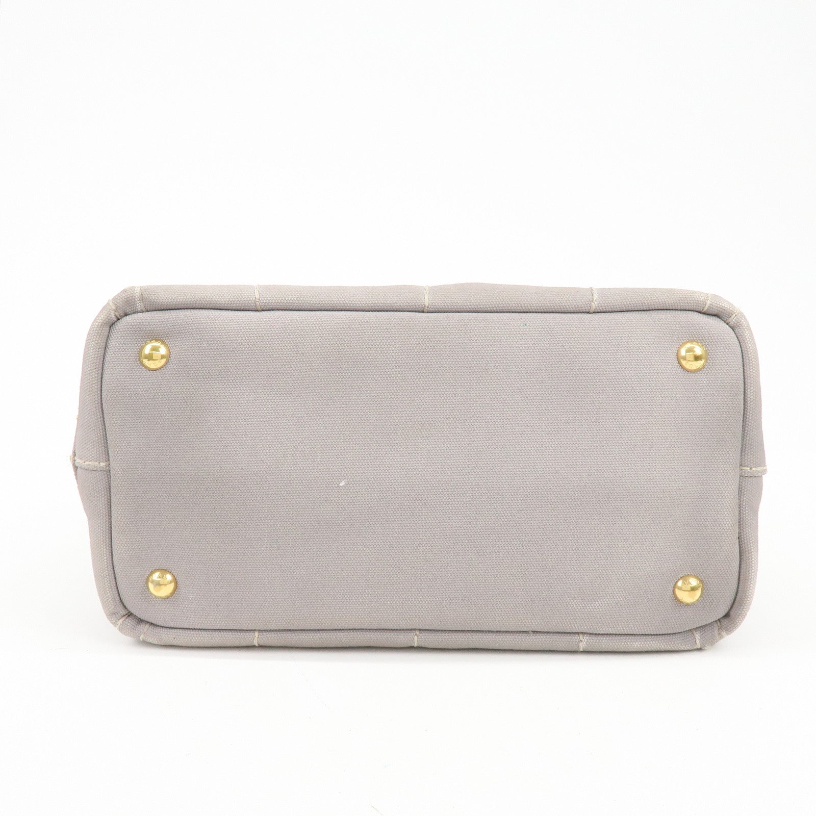 PRADA Canapa Mini 2Way Bag Hand Shoulder Bag Gray B2439G