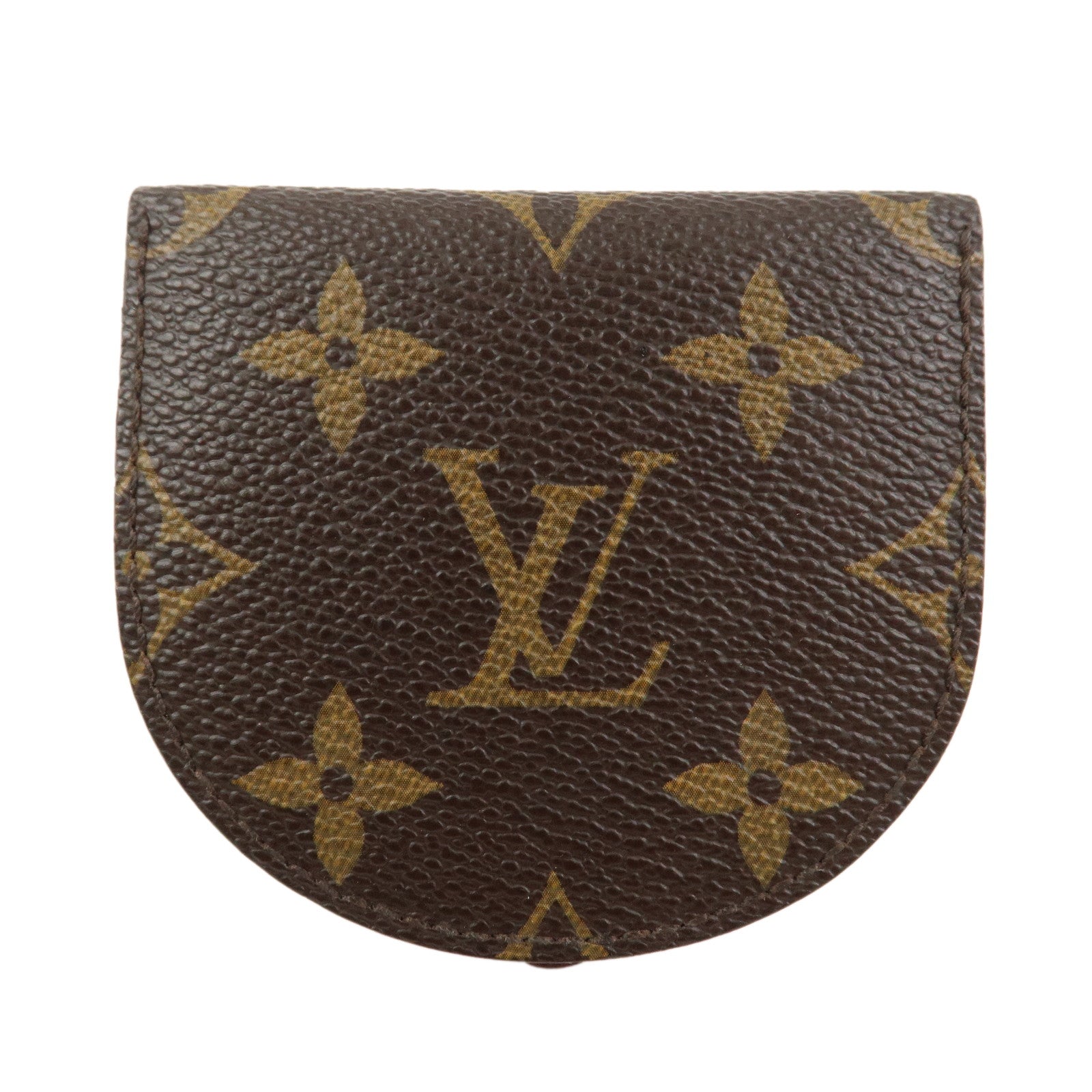 Louis Vuitton Monogram Portemonnaie Cuvette Coin Case Brown M61960