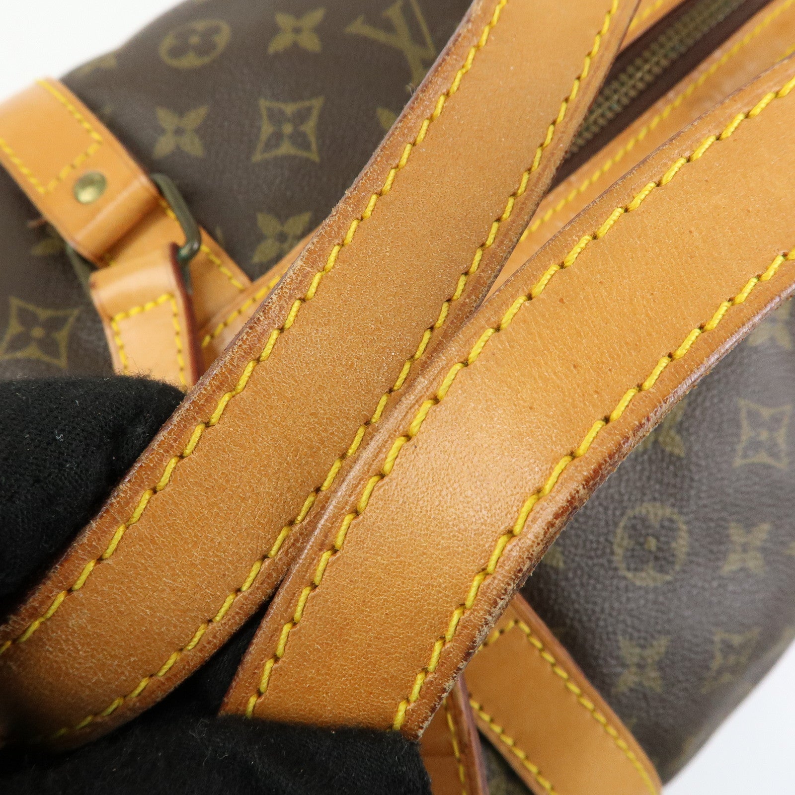 Louis Vuitton Monogram Sac Souple 55 Boston Bag Brown M41622