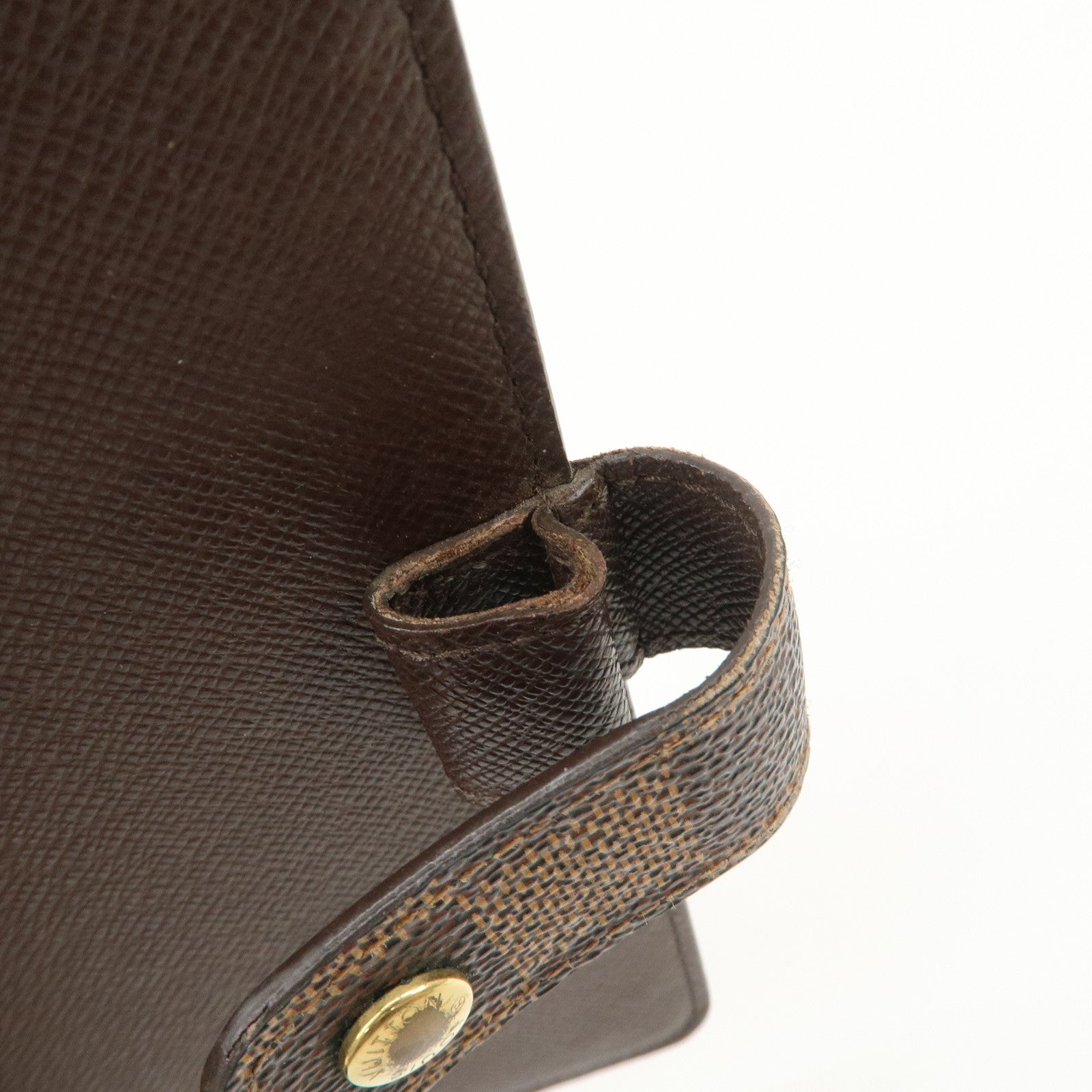 Louis Vuitton Damier Canvas Agenda MM Planner Cover Brown R20240 Used