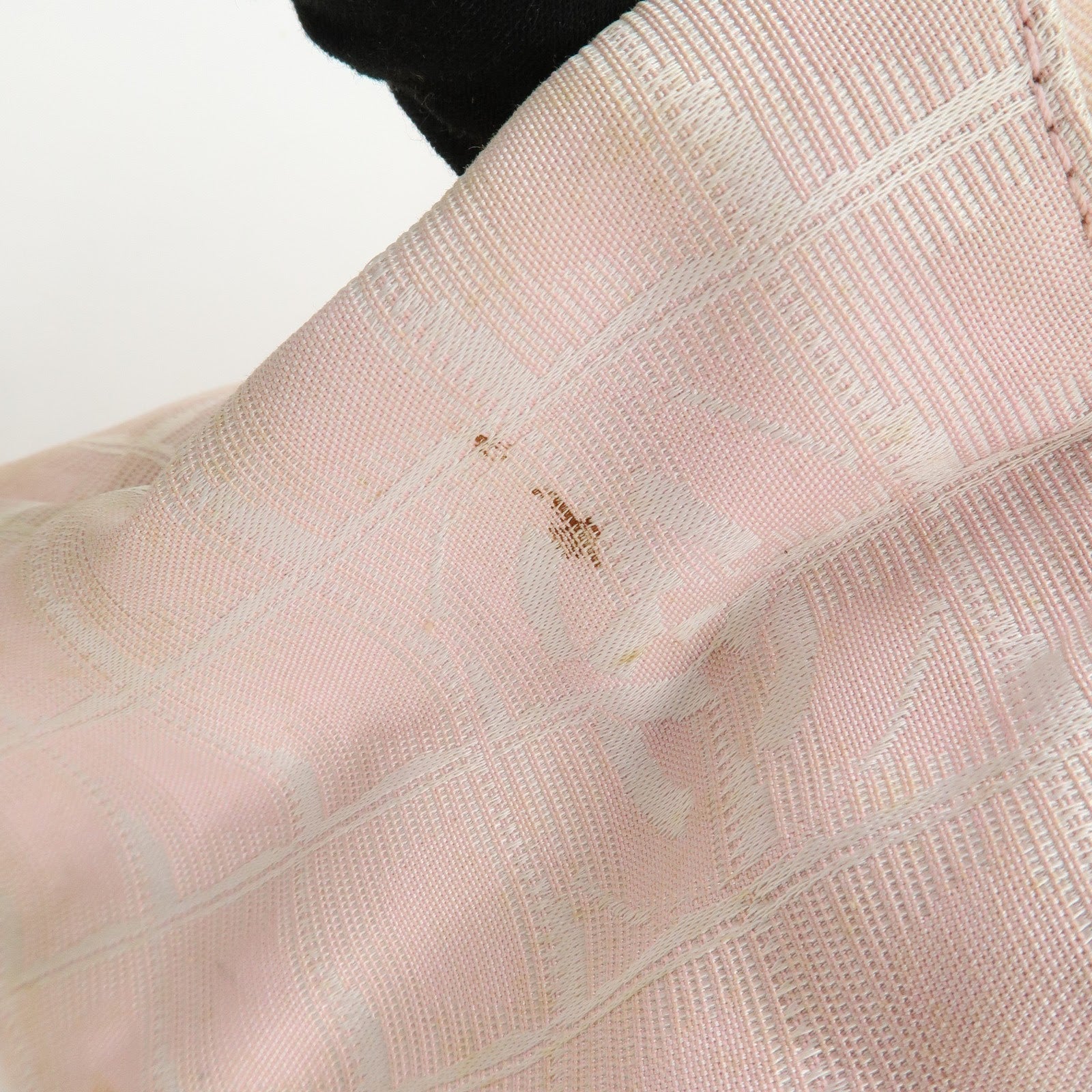 CHANEL New Travel Line Nylon Jacquard Leather Tote Bag Pink