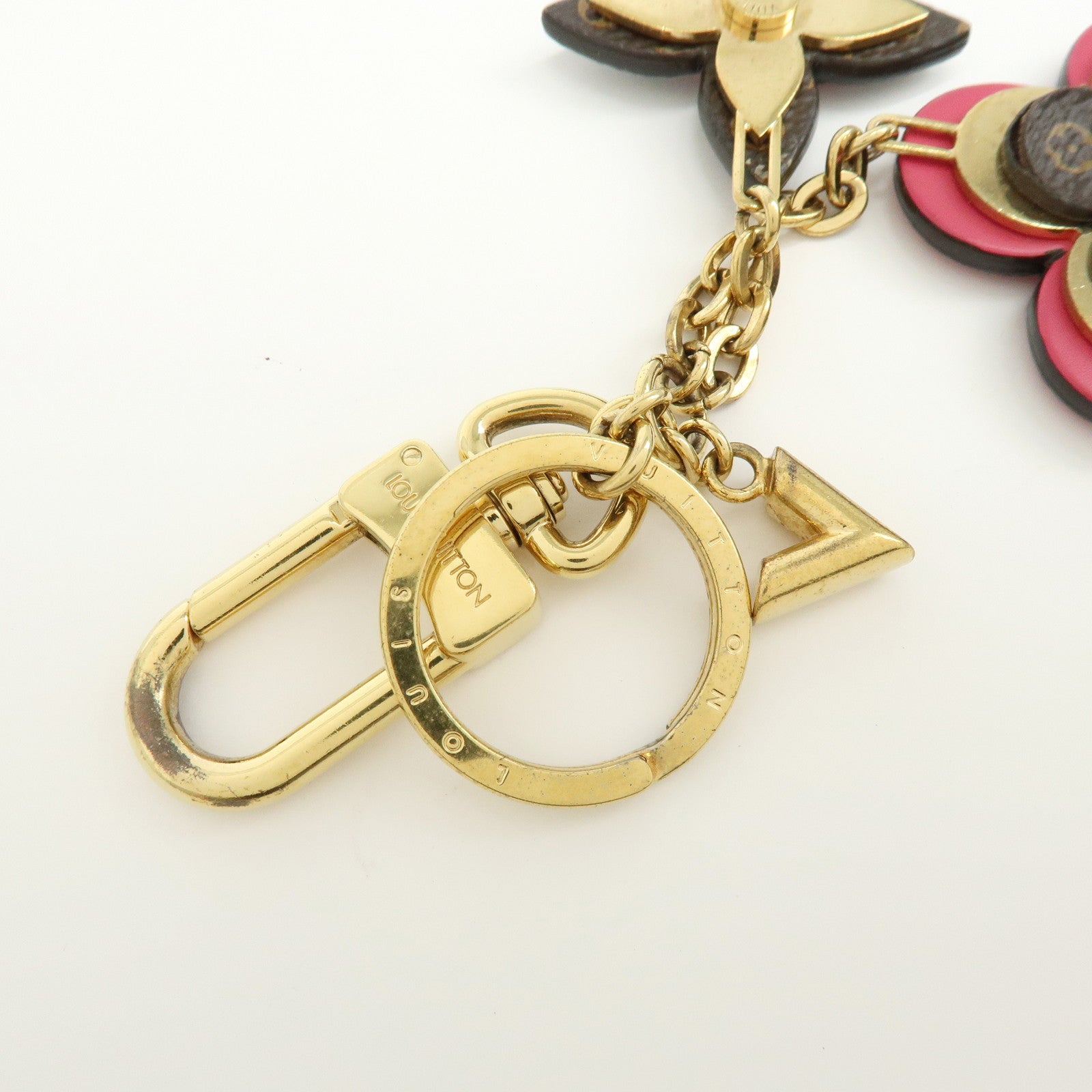 Louis Vuitton Porte Cles Blooming Flower Bag Charm Key Chain M63084