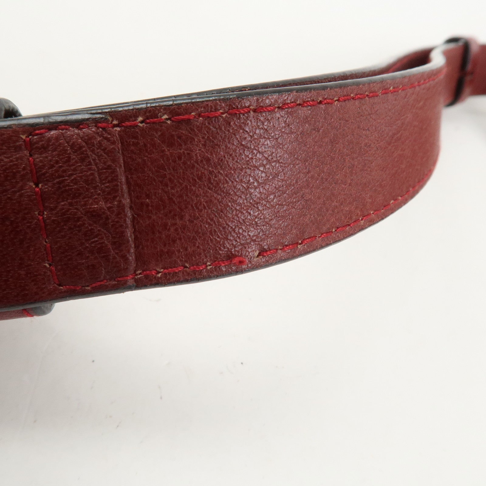 LOEWE Heritage Leather Shoulder Bag Crossbody Bag Red